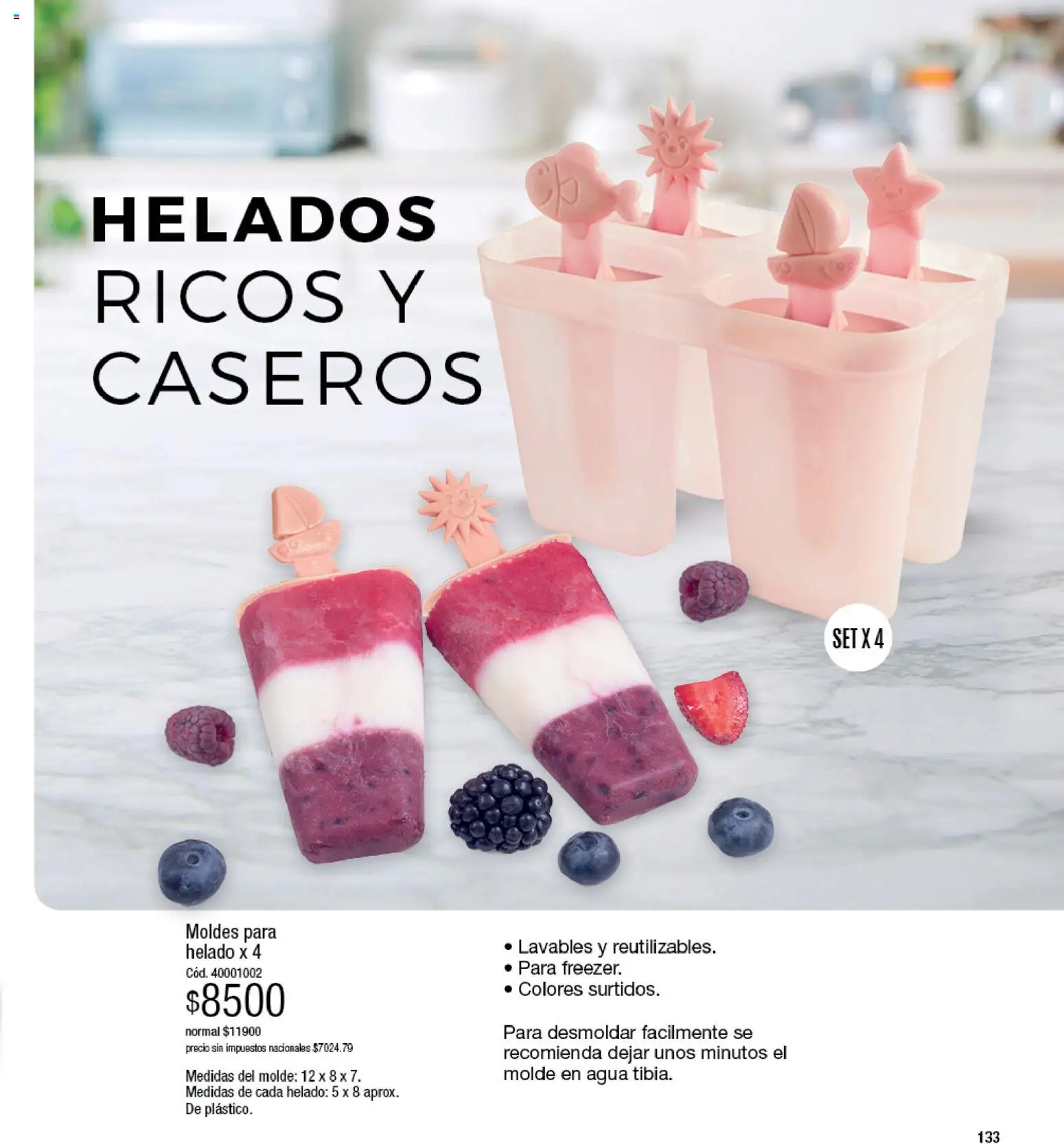 Millanel - Catálogo │ válido desde el 17/08/2026 | Página: 133 | Productos: Helado, Molde, Agua