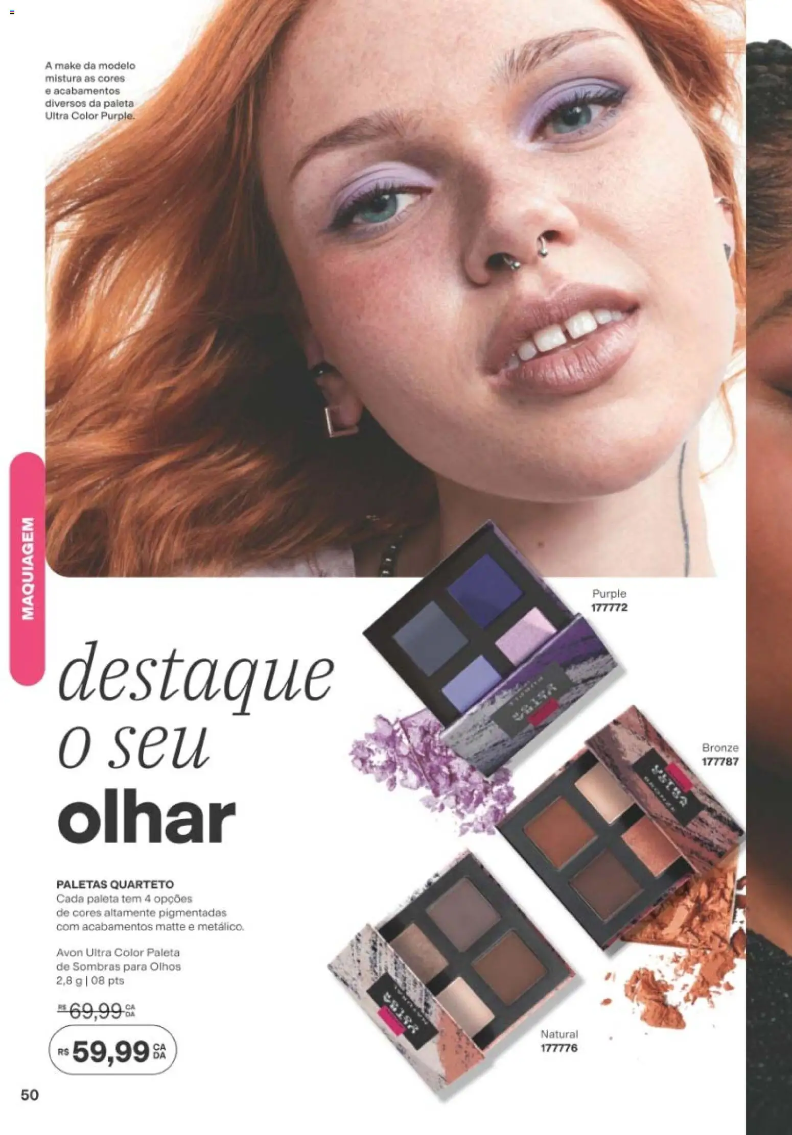 Avon Folheto - válido de 19/07/2026 | Página: 50 | Produtos: Maquiagem