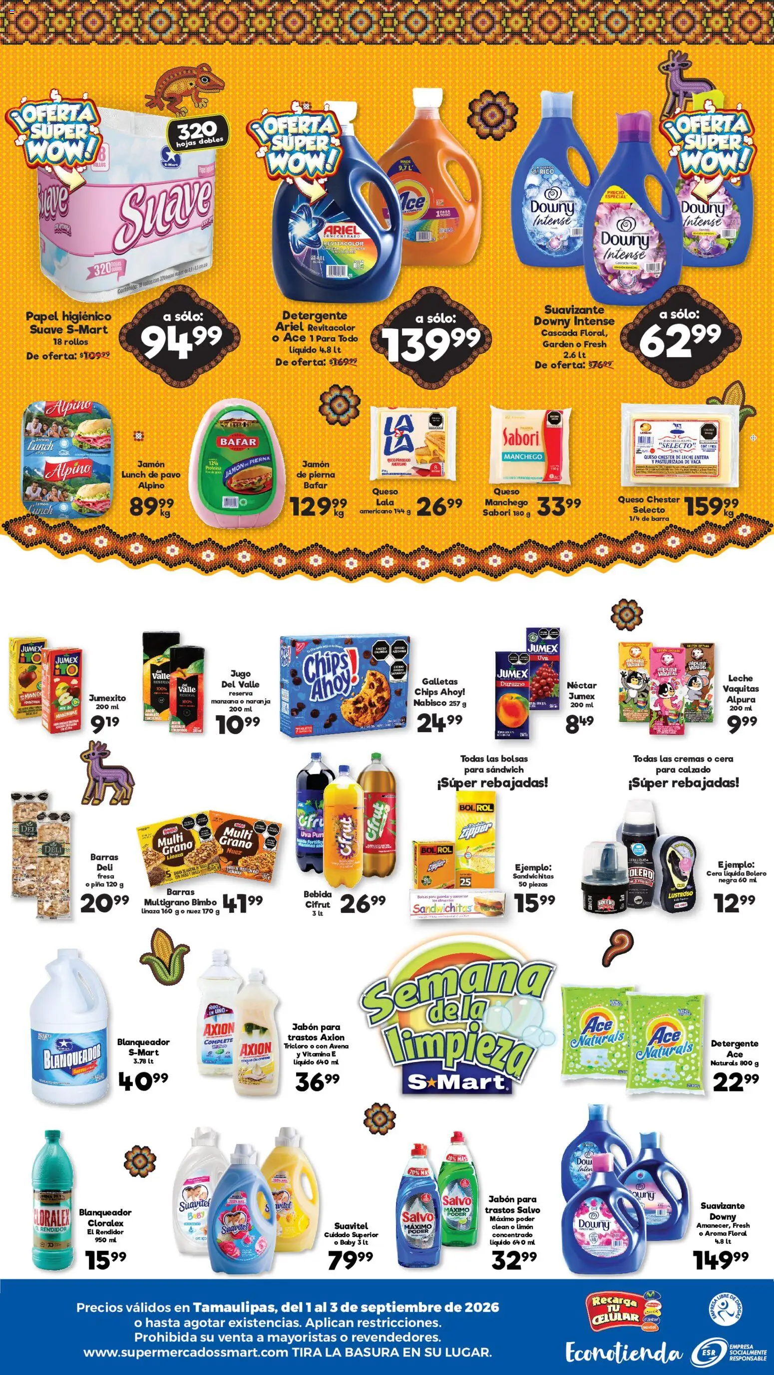 Nuevas ofertas de S-Mart válidas en toda la República Mexicana desde el 01/09/2026. ¡Encuentra las mejores ofertas en S-Mart folleto Ofertas de feria Reynosa! | Página: 2