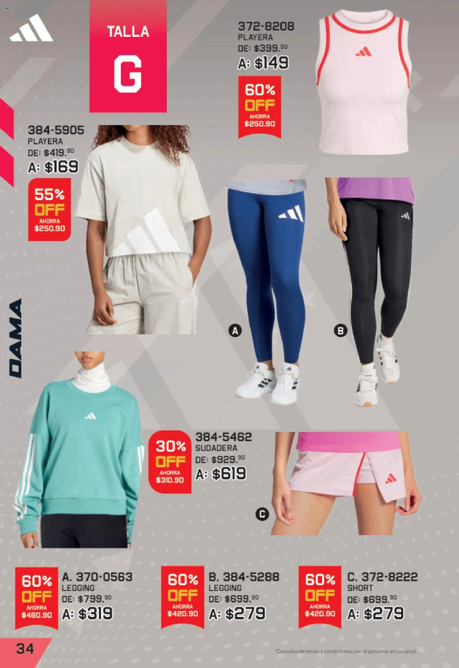 Nuevas ofertas de Andrea válidas en toda la República Mexicana desde el 27/09/2026. ¡Encuentra las mejores ofertas en Andrea catálogo Lo mejor de marcas! | Página: 34 | Productos: Sudadera, Playera, Short