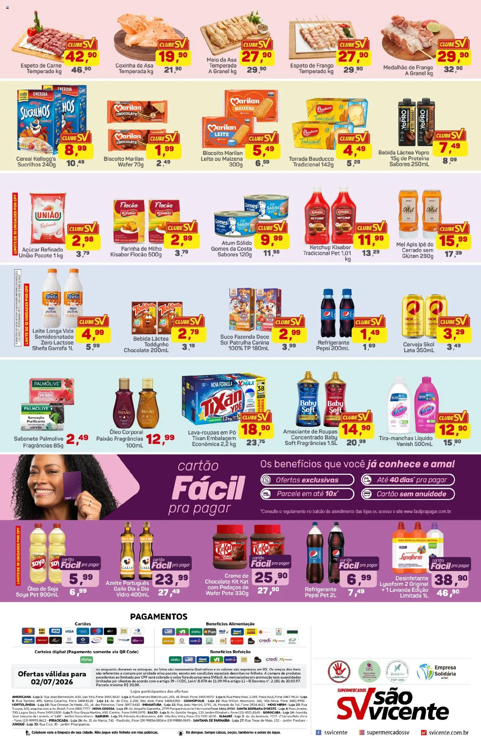 Supermercados São Vicente Folheto - válido de 02/07/2026 | Página: 2