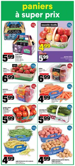 Preview of Super C weekly flyer / circulaire from shop Super C valid from Aug 20, 2026 | Page: 11 | Products: Strawberries, Peaches, Raisins, Grapes