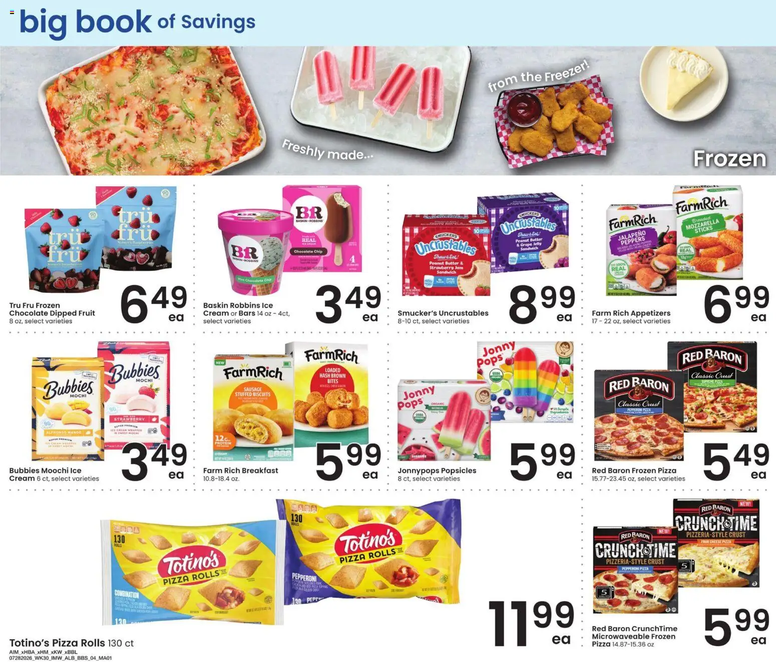 Albertsons Big Book of Savings - valid from 07/28/2026 | Page: 4 | Products: Cream, Ice cream, Mango, Freezer