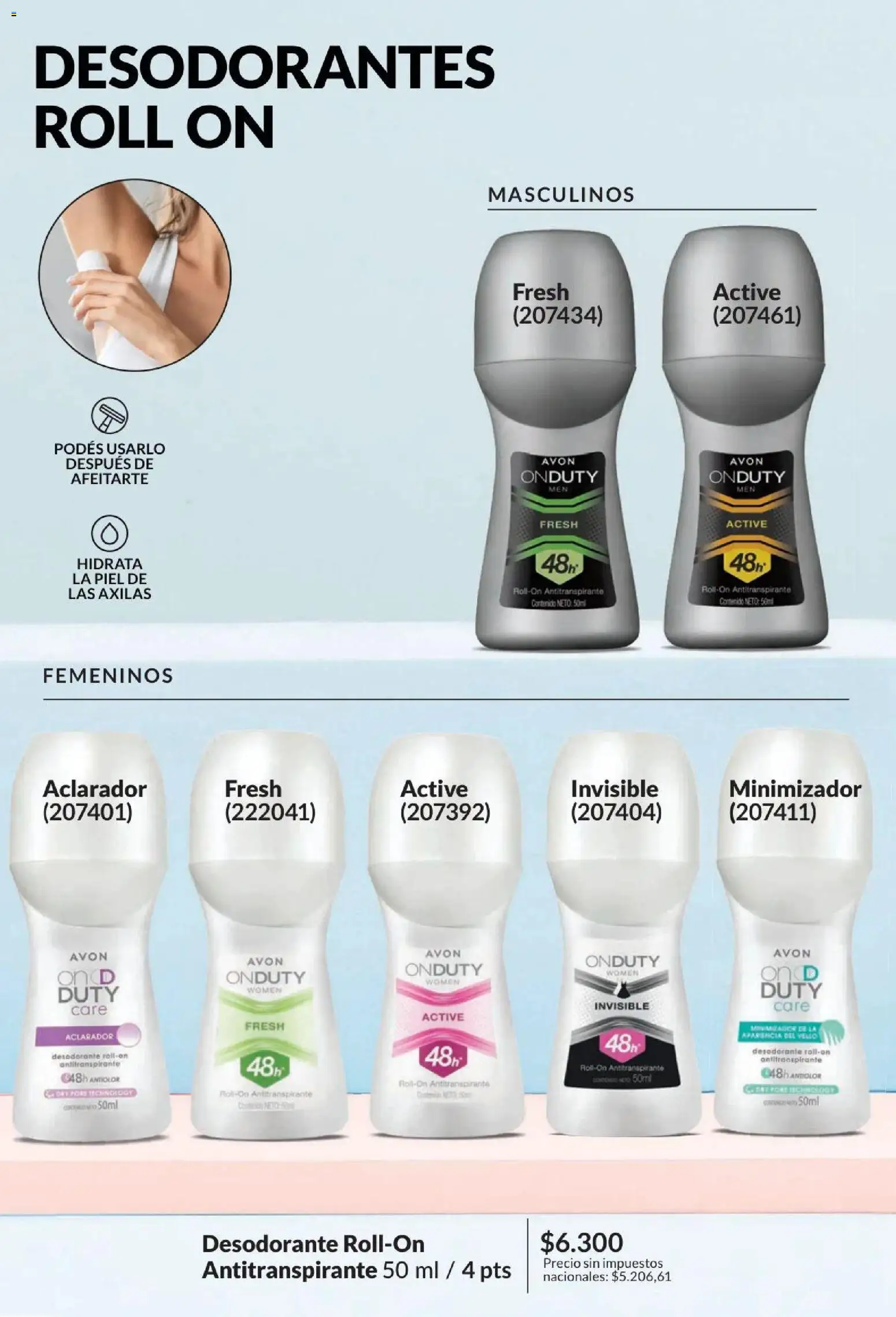 Catálogo AVON Campaña 4/2026 │ válido desde el 01/04/2026 | Página: 162 | Productos: Desodorante, Antitranspirante