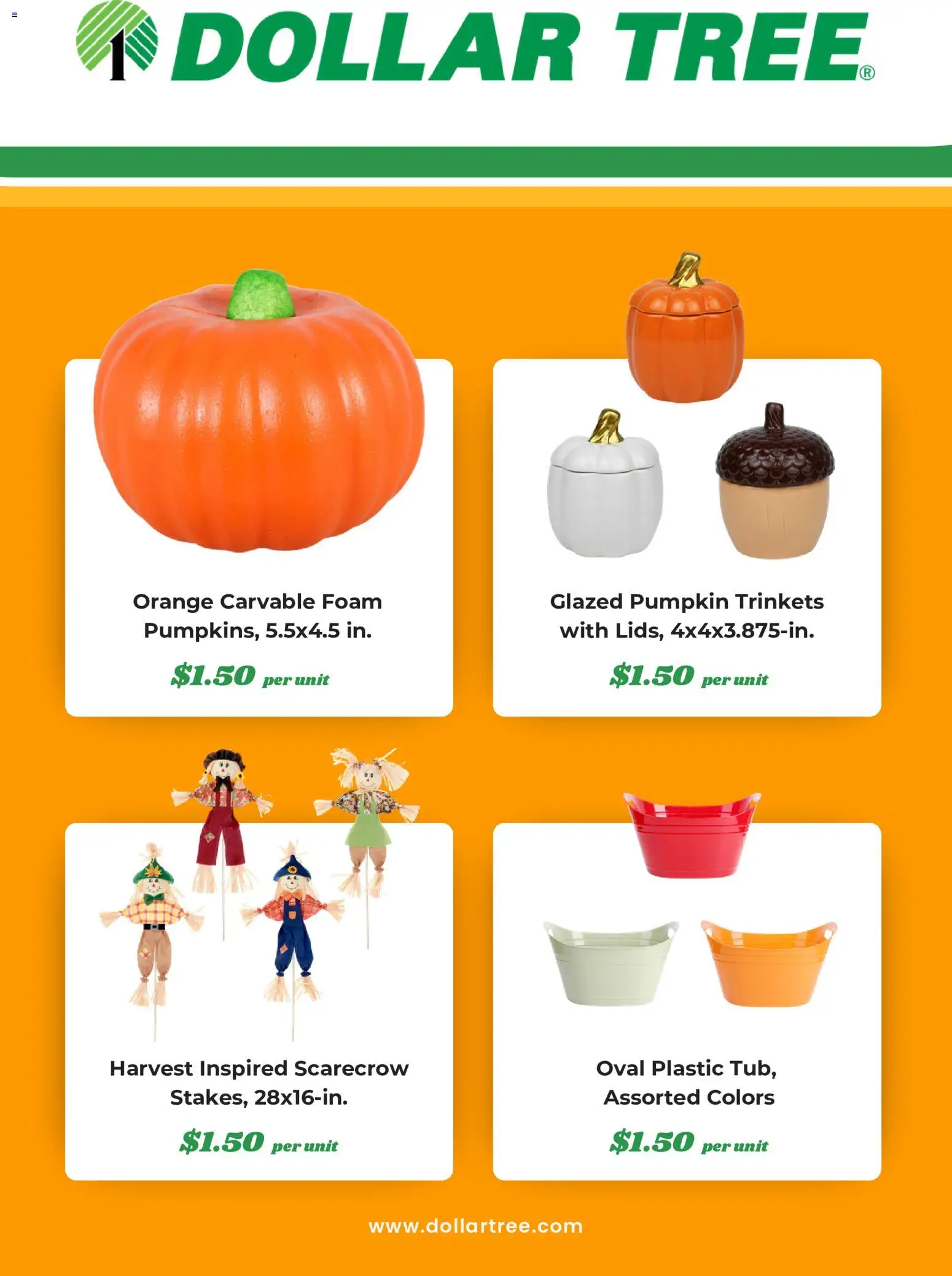 Dollar Tree Weekly Ad - valid from 09/01/2026 | Page: 2 | Products: Pumpkin, Foam