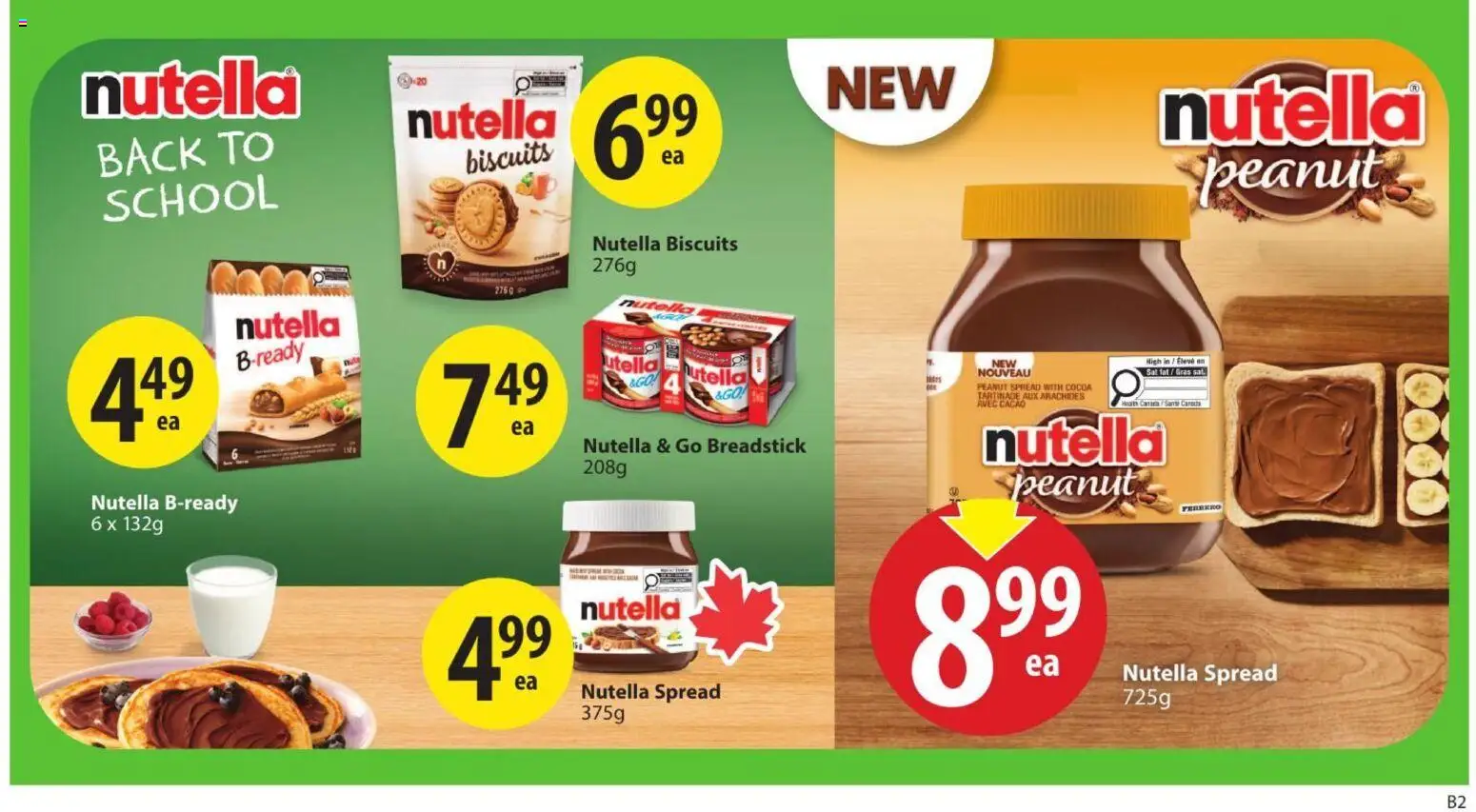 Save on foods flyer valid from Sep 3, 2026 | Page: 17 | Products: Cocoa, Nutella, Spread, Biscuits