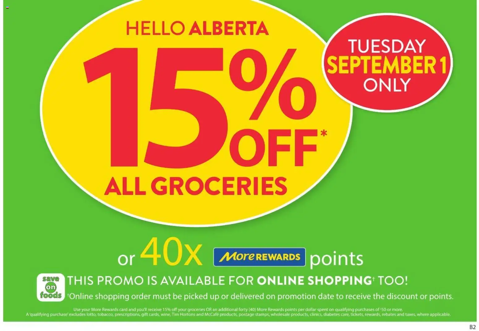 Save on foods flyer valid from Aug 27, 2026 | Page: 1