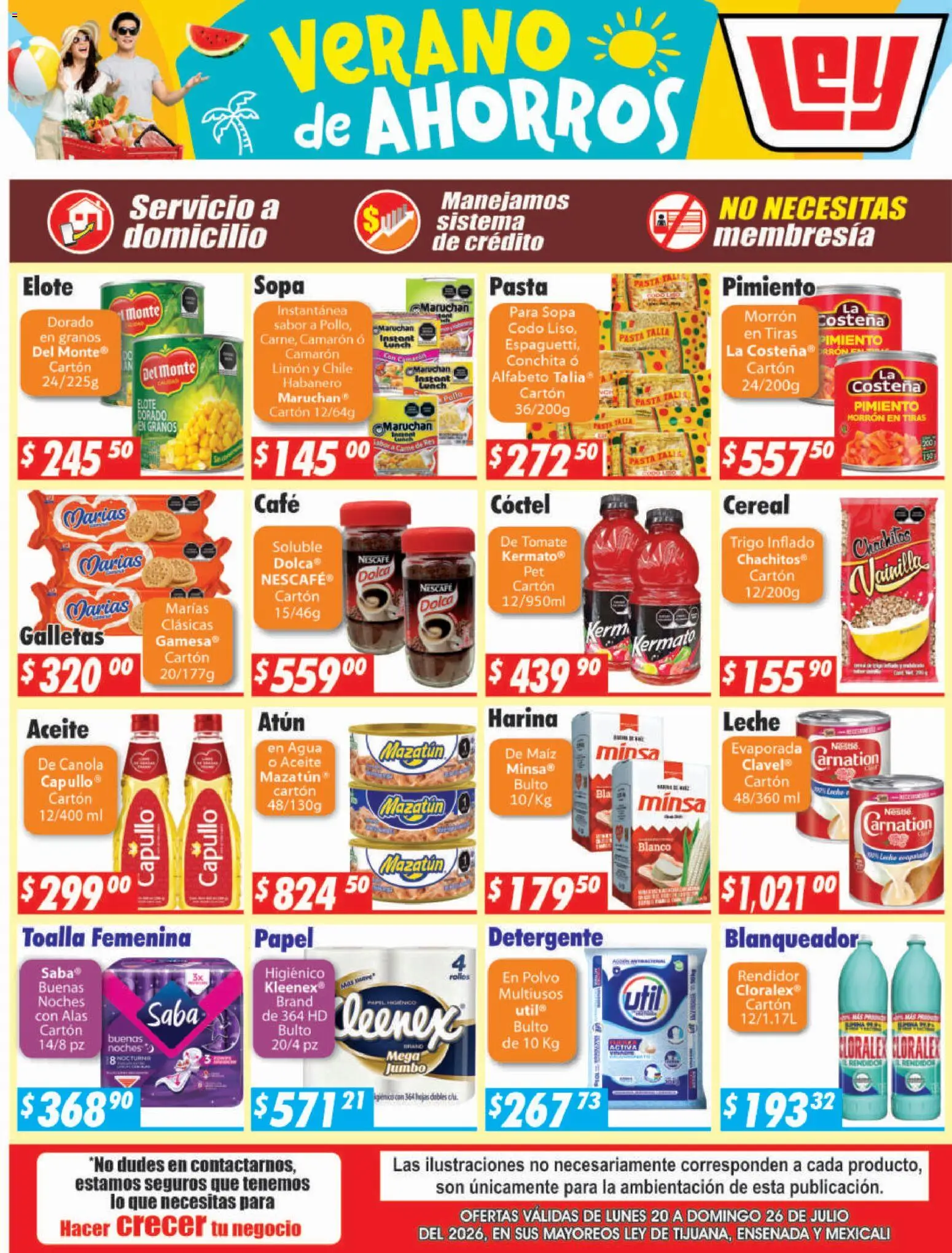 Nuevas ofertas de Casa Ley válidas en toda la República Mexicana desde el 20/07/2026. ¡Encuentra las mejores ofertas en Casa Ley folleto Frontera! | Página: 4 | Productos: Tomate, Limón, Leche, Café