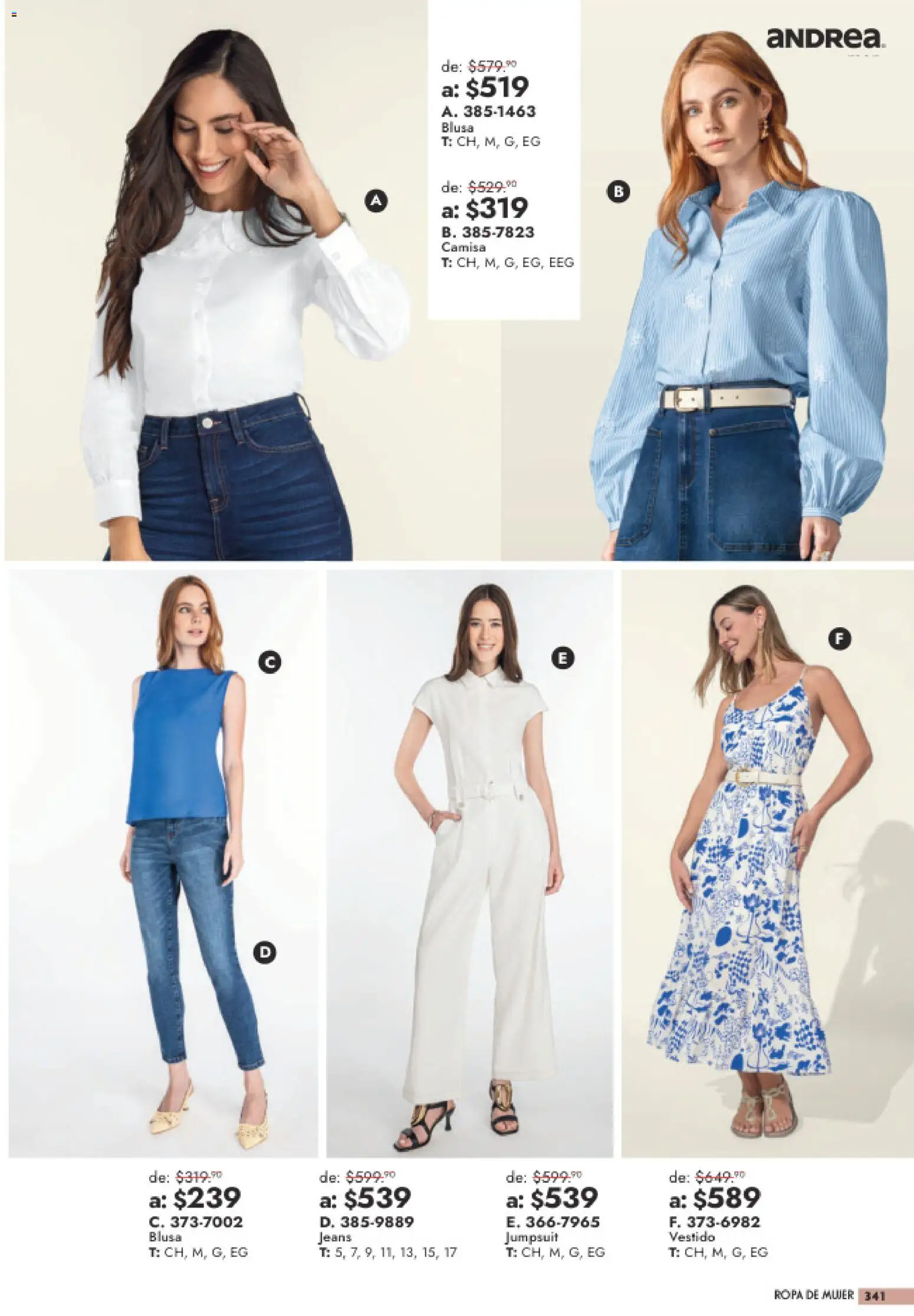 Nuevas ofertas de Andrea válidas en toda la República Mexicana desde el 26/07/2026. ¡Encuentra las mejores ofertas en Andrea catálogo Outlet! | Página: 341