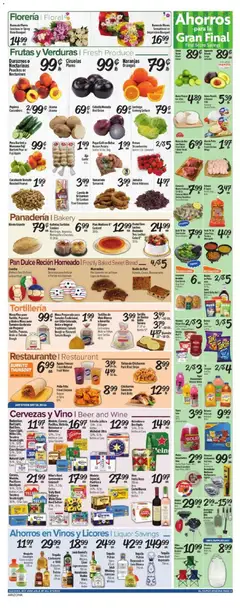 Preview of El Super weekly ads valid from 07/15/2026 | Page: 4 | Products: Bakery, Corn, Lettuce, Pear