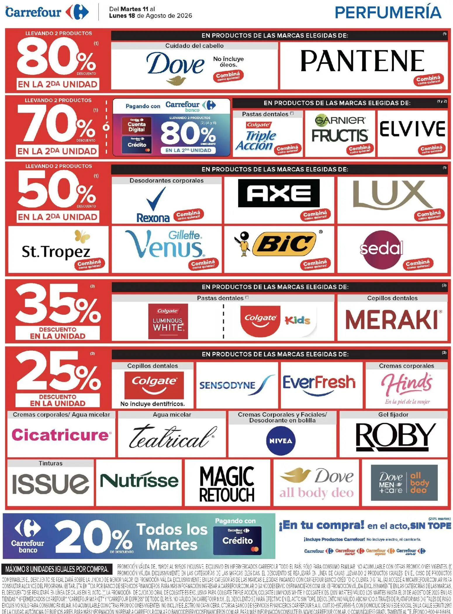 Carrefour ofertas │ válido desde el 11/08/2026 | Página: 15 | Productos: Body, Sobre, Fijador, Desodorante