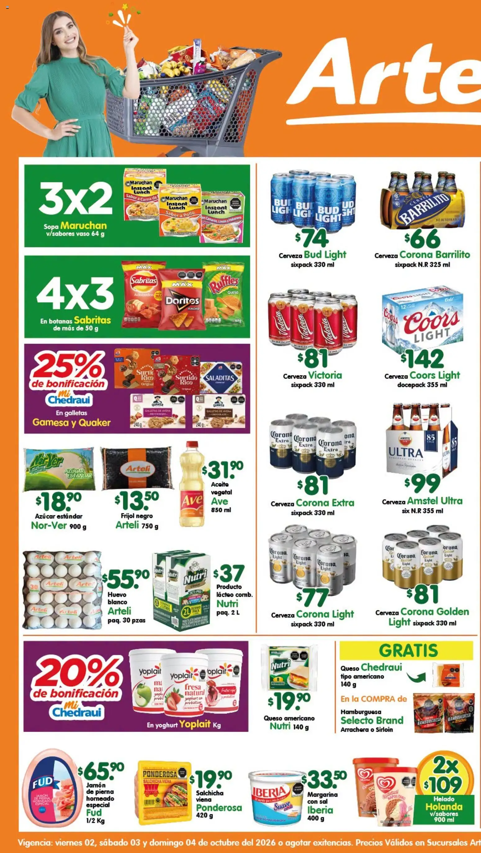Nuevas ofertas de Arteli válidas en toda la República Mexicana desde el 02/10/2026. ¡Encuentra las mejores ofertas en Arteli folleto Tuxpan! | Página: 1