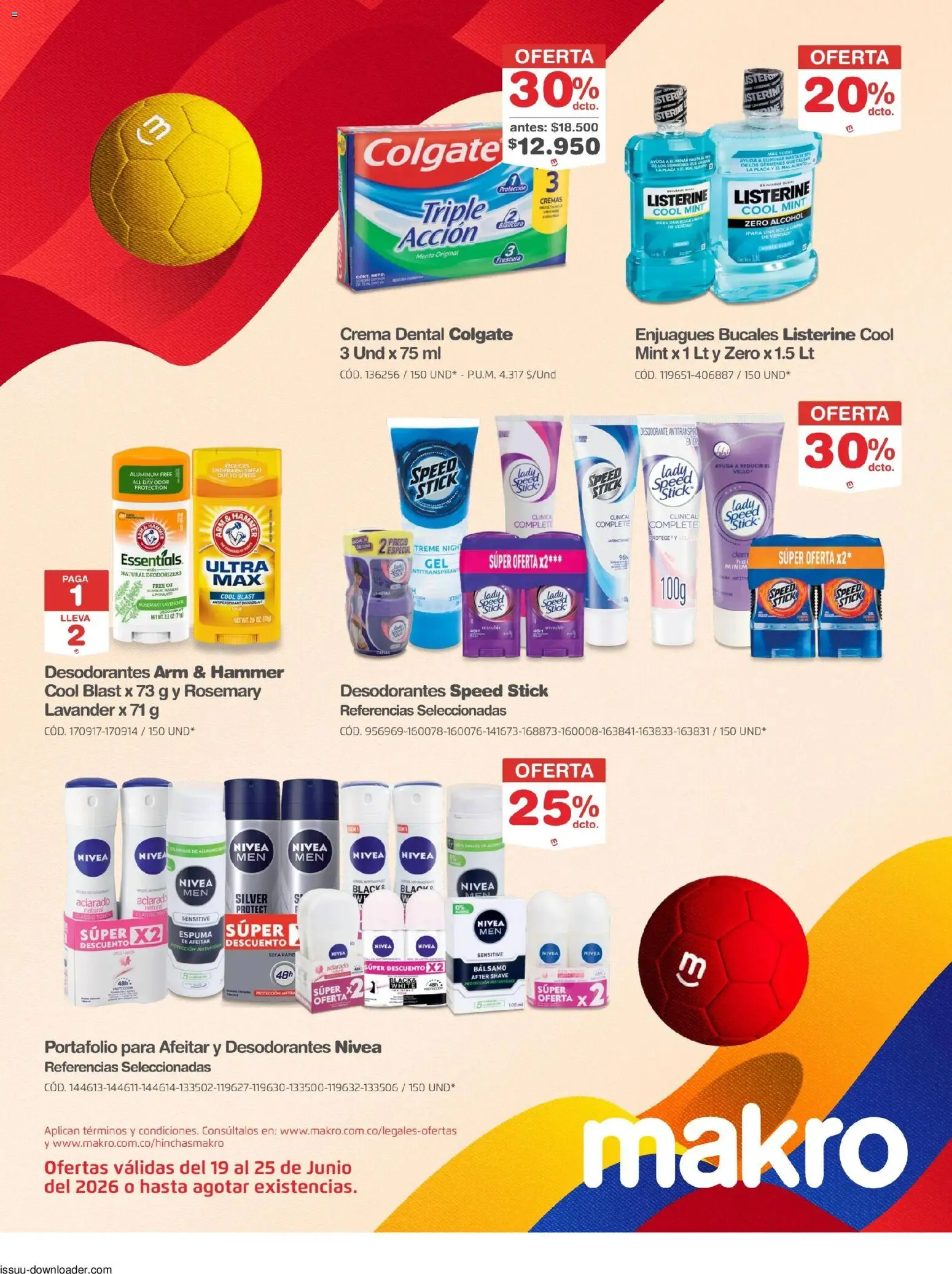 Makro revista - valida desde el 19/06/2026 | Página: 26 | Productos: Crema, Bálsamo, Desodorante, Tintura