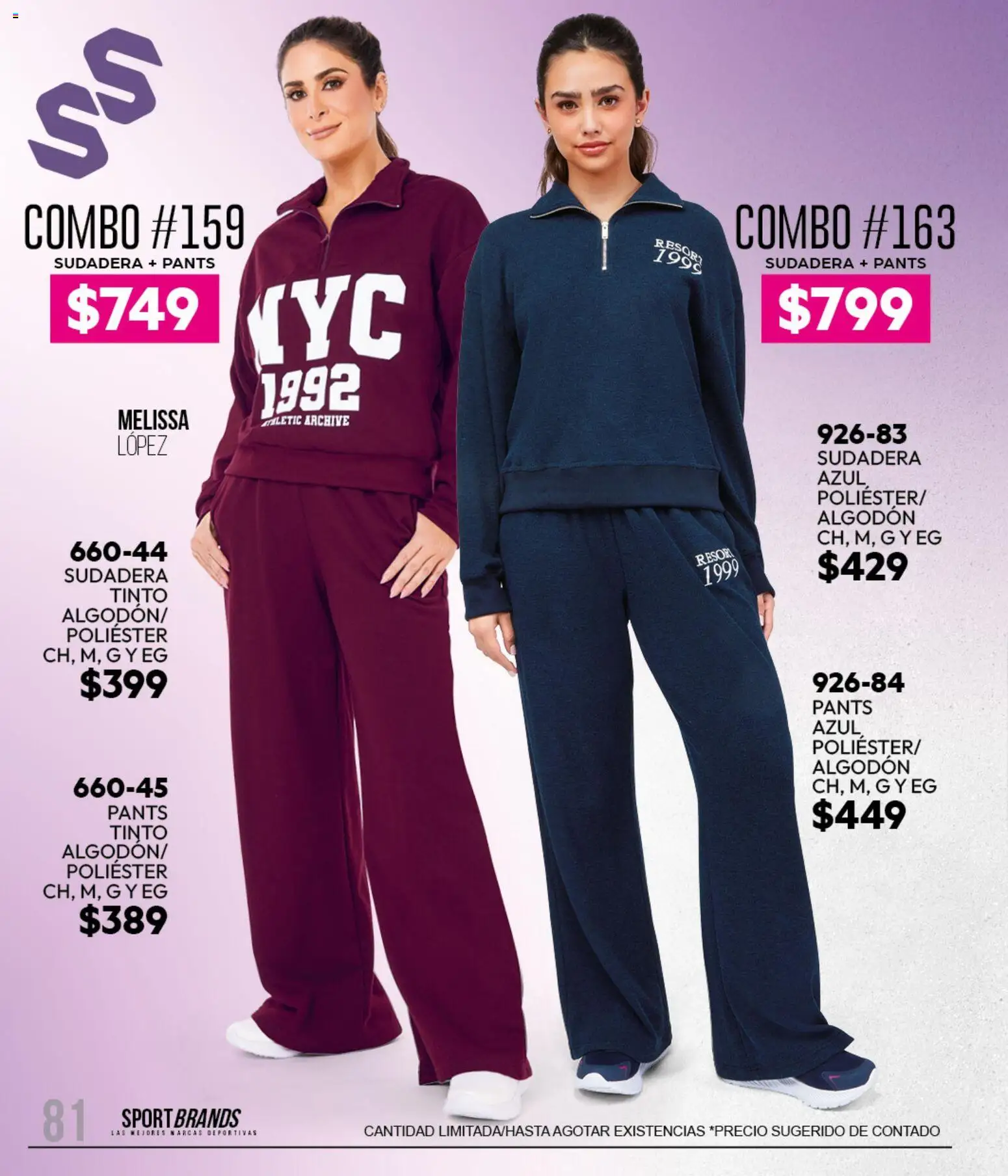 Nuevas ofertas de Cklass válidas en toda la República Mexicana desde el 11/09/2026. ¡Encuentra las mejores ofertas en Cklass catálogo Sportbrands Dama Invierno! | Página: 98 | Productos: Algodón, Sudadera, Pants