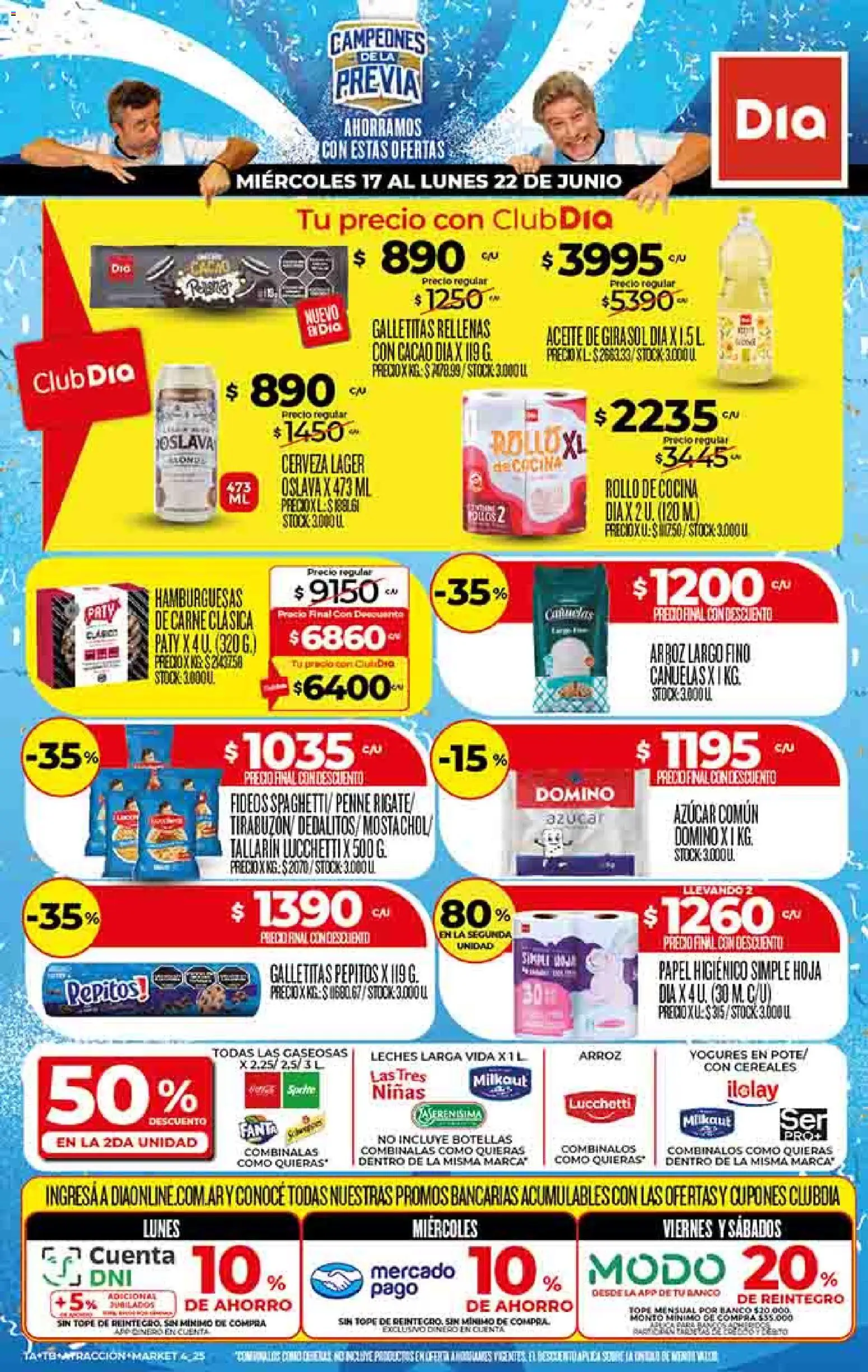 Supermercado DIA Ofertas │ válido desde el 17.06.2026 | Página: 1 | Productos: Cocina, Aceite, Arroz, Cacao