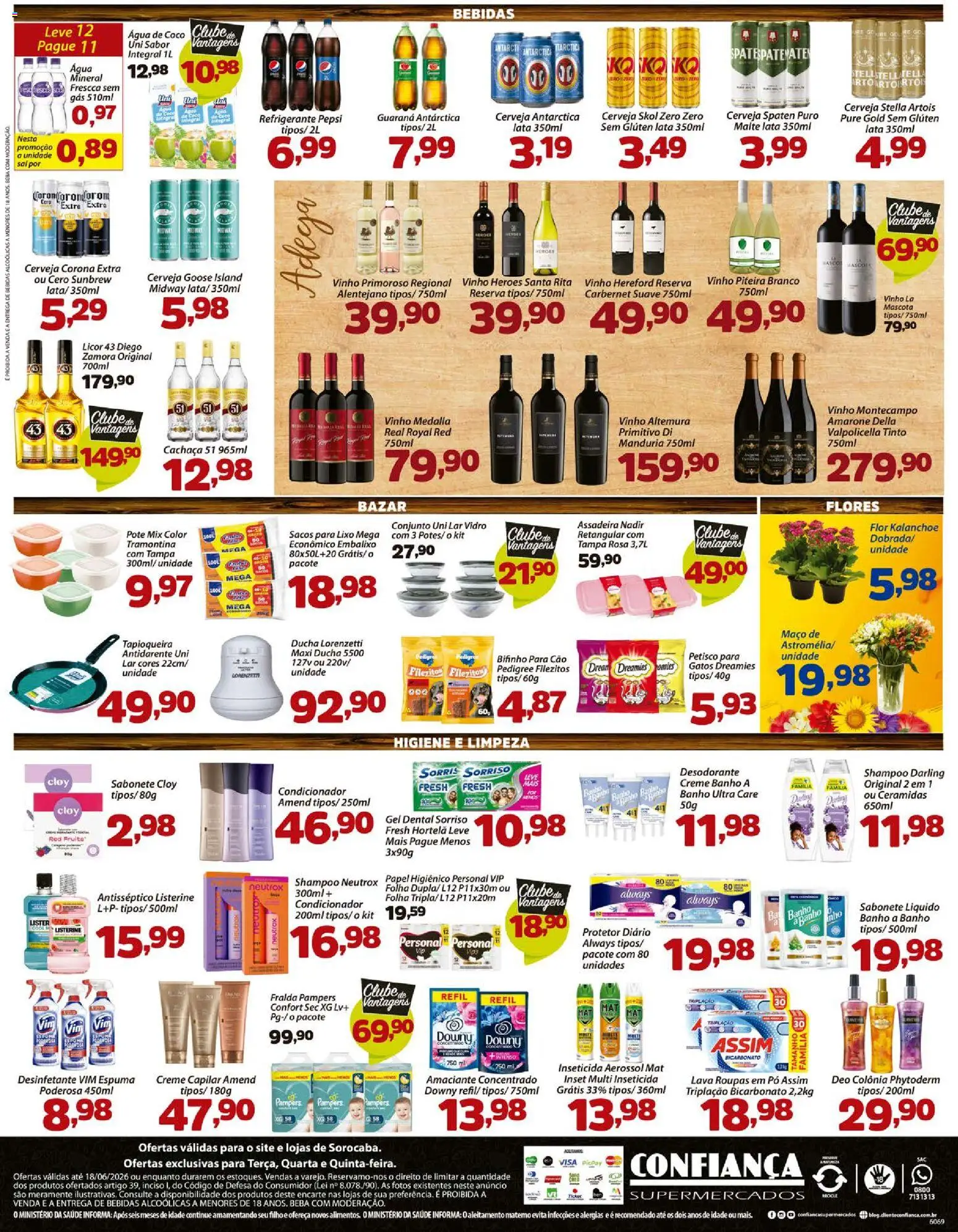 Confiança Folheto - válido de 16.06.2026 | Página: 4 | Produtos: Coco, Shampoo, Pampers, Condicionador