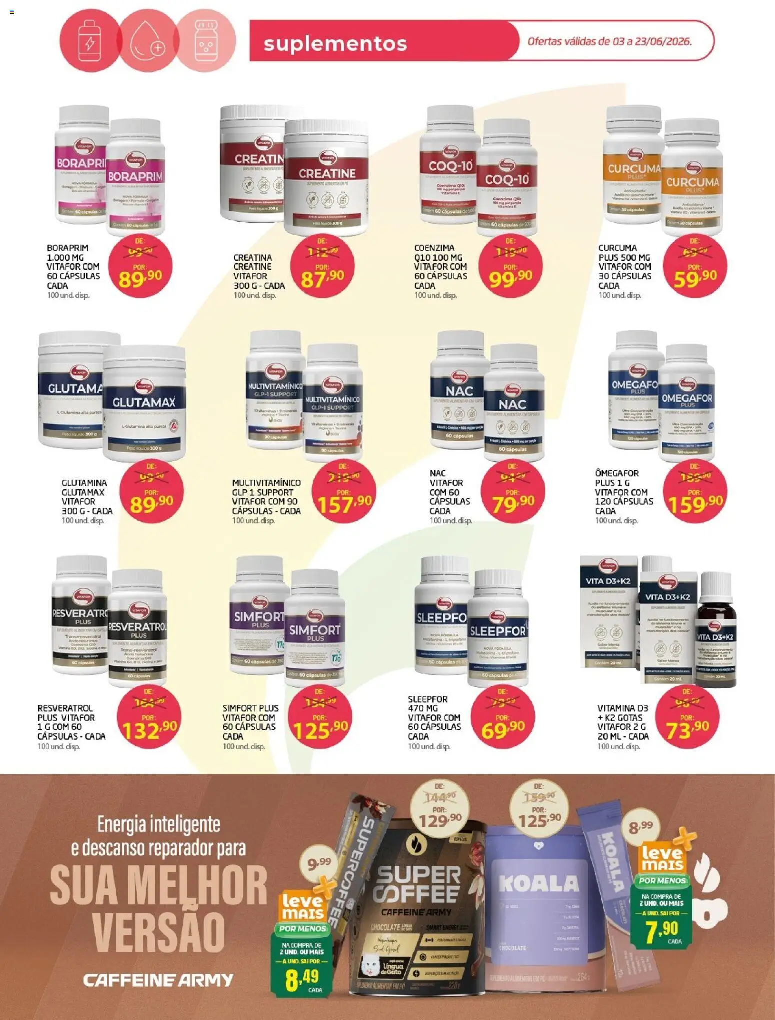 Cooper Folheto - válido de 03.06.2026 | Página: 4 | Produtos: Glutamina, Pó, Chocolate, Coenzima