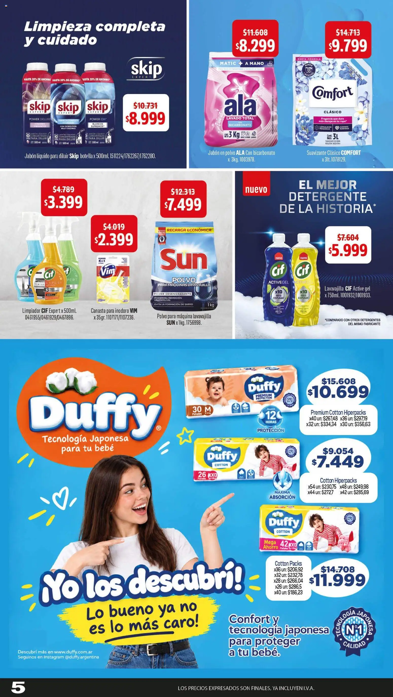 Makro - Ofertas especiales │ válido desde el 01/10/2026 | Página: 5 | Productos: Jabón líquido, Suavizante, Limpiador, Canasta