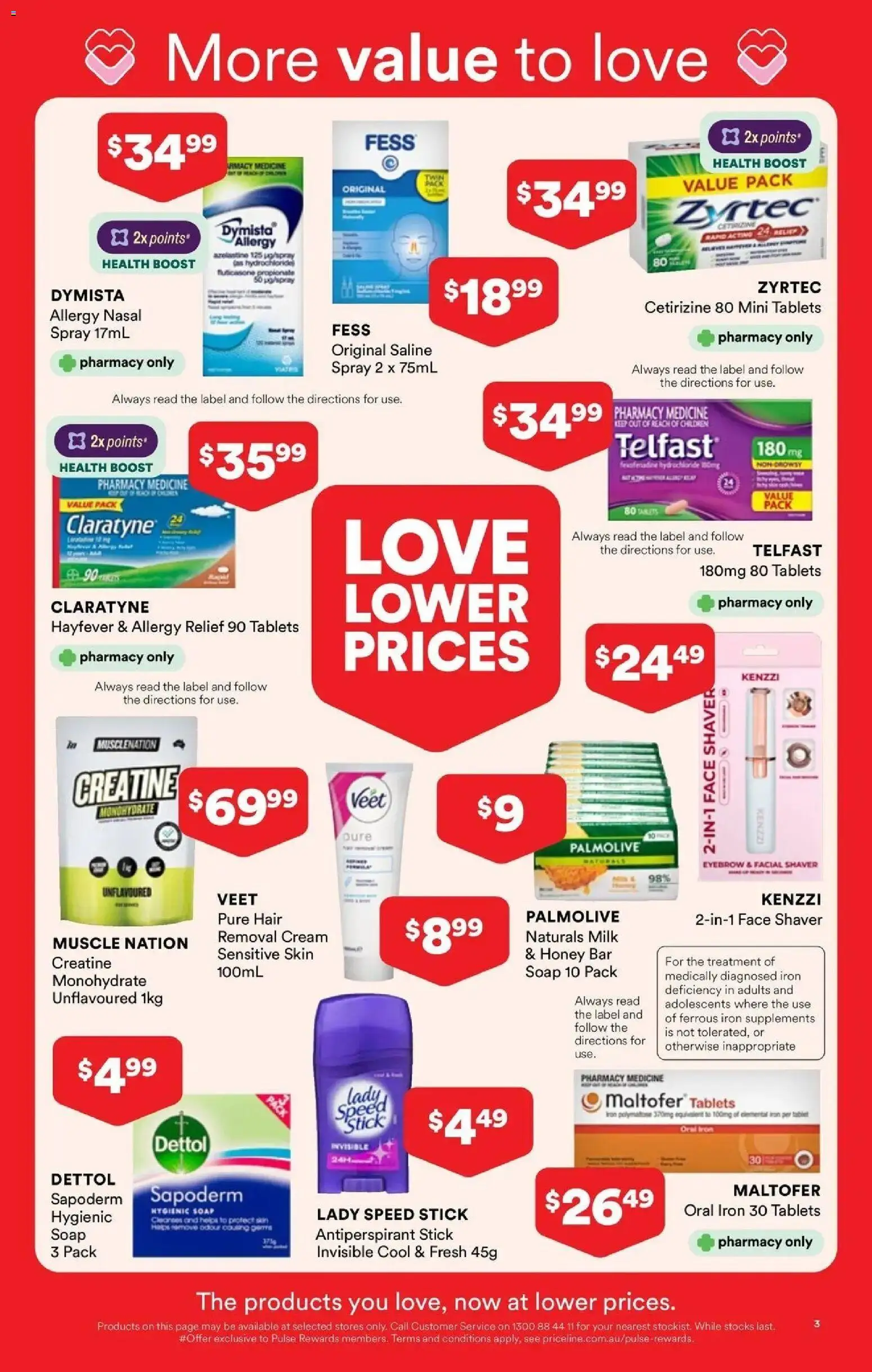 Priceline Pharmacy catalogue Albury - 29/10/2026 > weekly / monthly specials | Page: 3