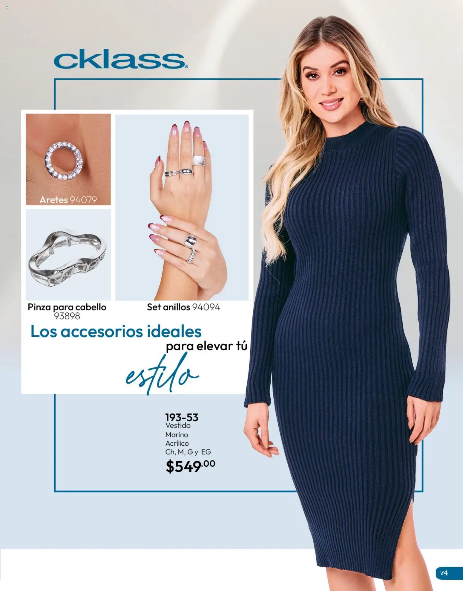 Nuevas ofertas de Cklass válidas en toda la República Mexicana desde el 11/09/2026. ¡Encuentra las mejores ofertas en Cklass catálogo Invierno! | Página: 75 | Productos: Vestido, Aretes, Pinza