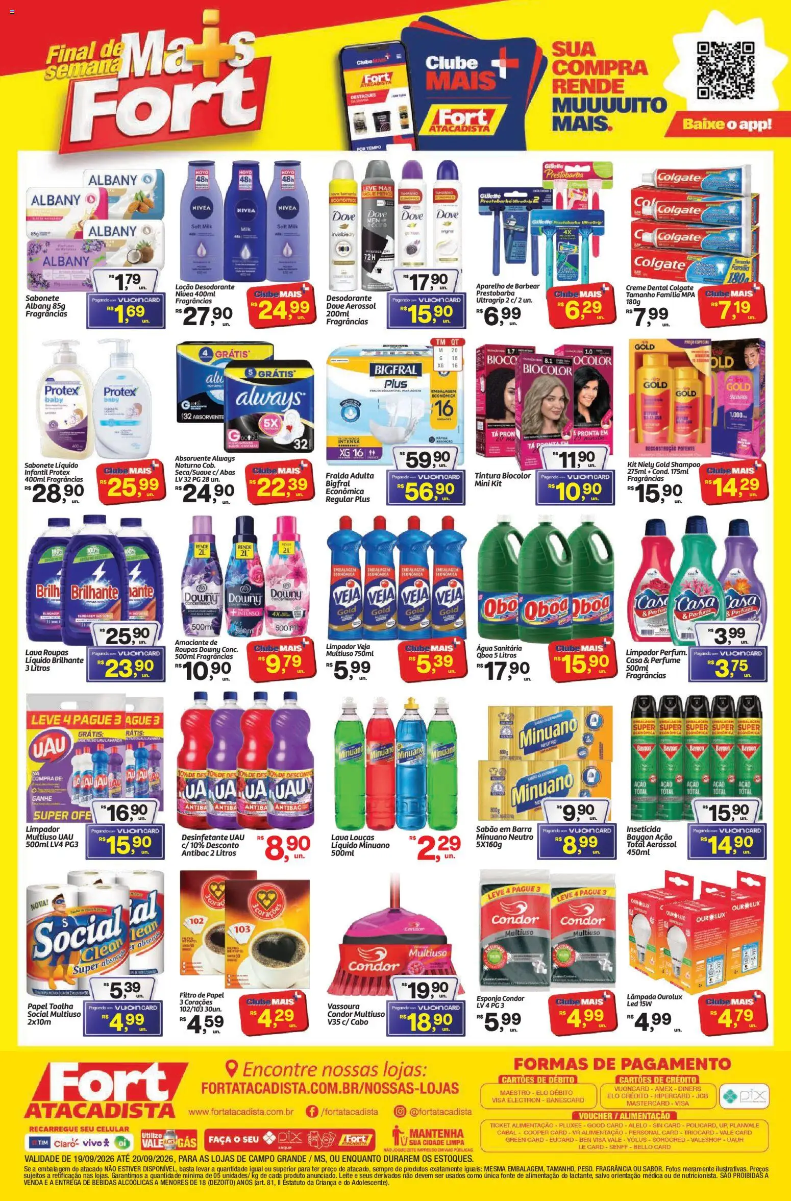 Fort Atacadista Folheto - válido de 19/09/2026 | Página: 4 | Produtos: Lâmpada, Perfume, Desodorante, Água