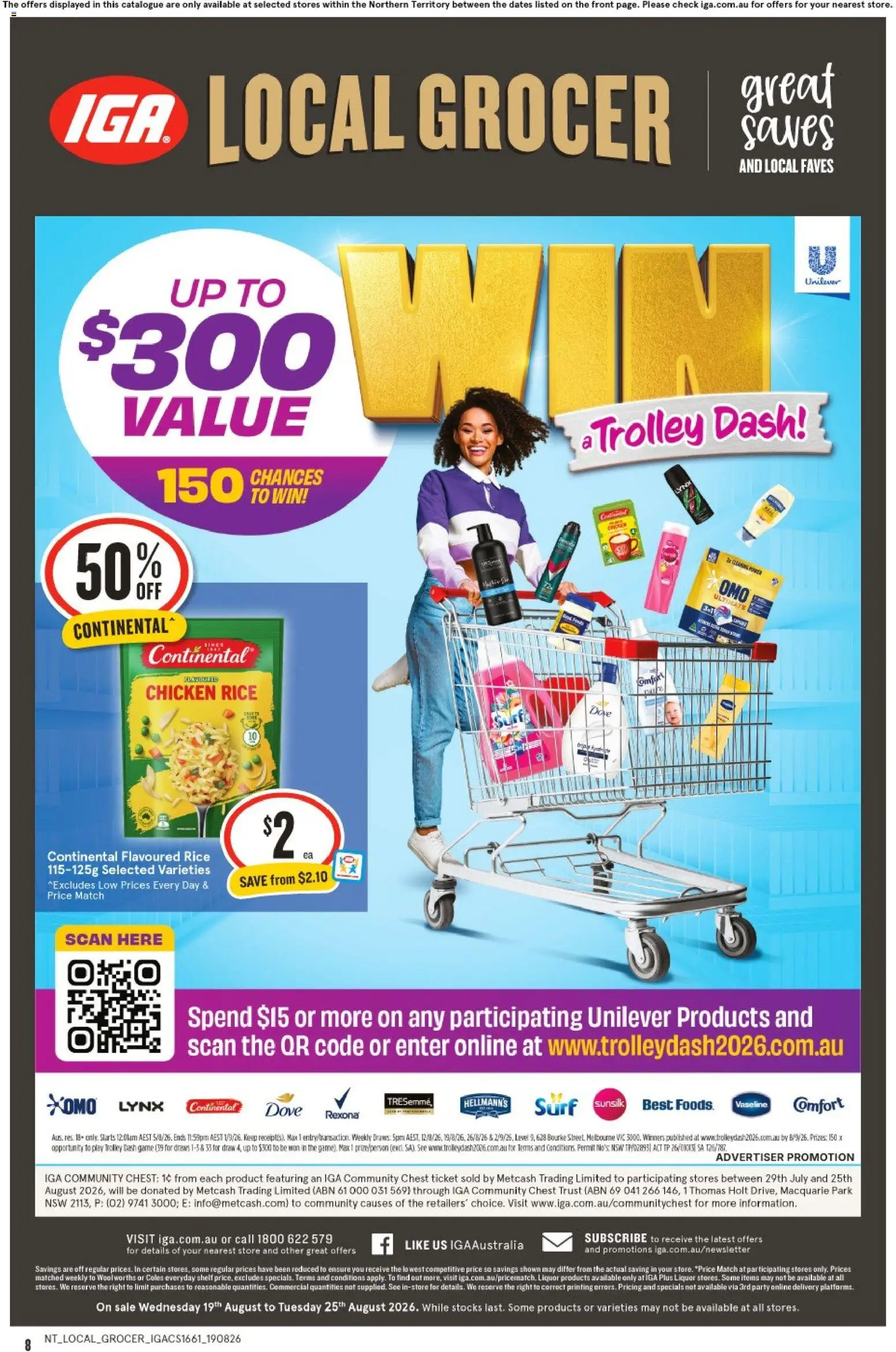 IGA catalogue - valid from 19/08/2026 | Page: 2 | Products: Rice, Trolley, Game, Vaseline