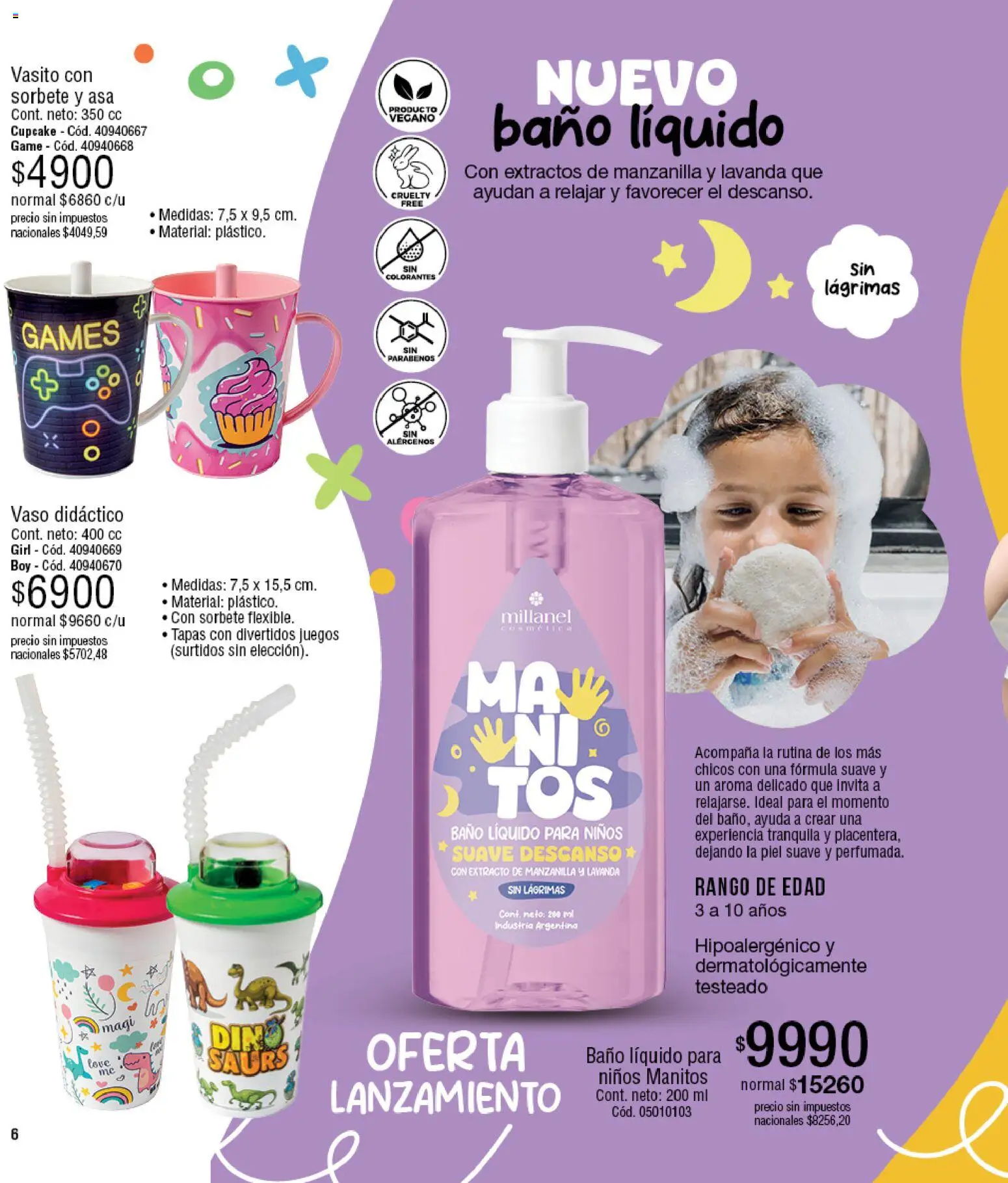 Millanel - Catálogo │ válido desde el 20/07/2026 | Página: 6 | Productos: Baño
