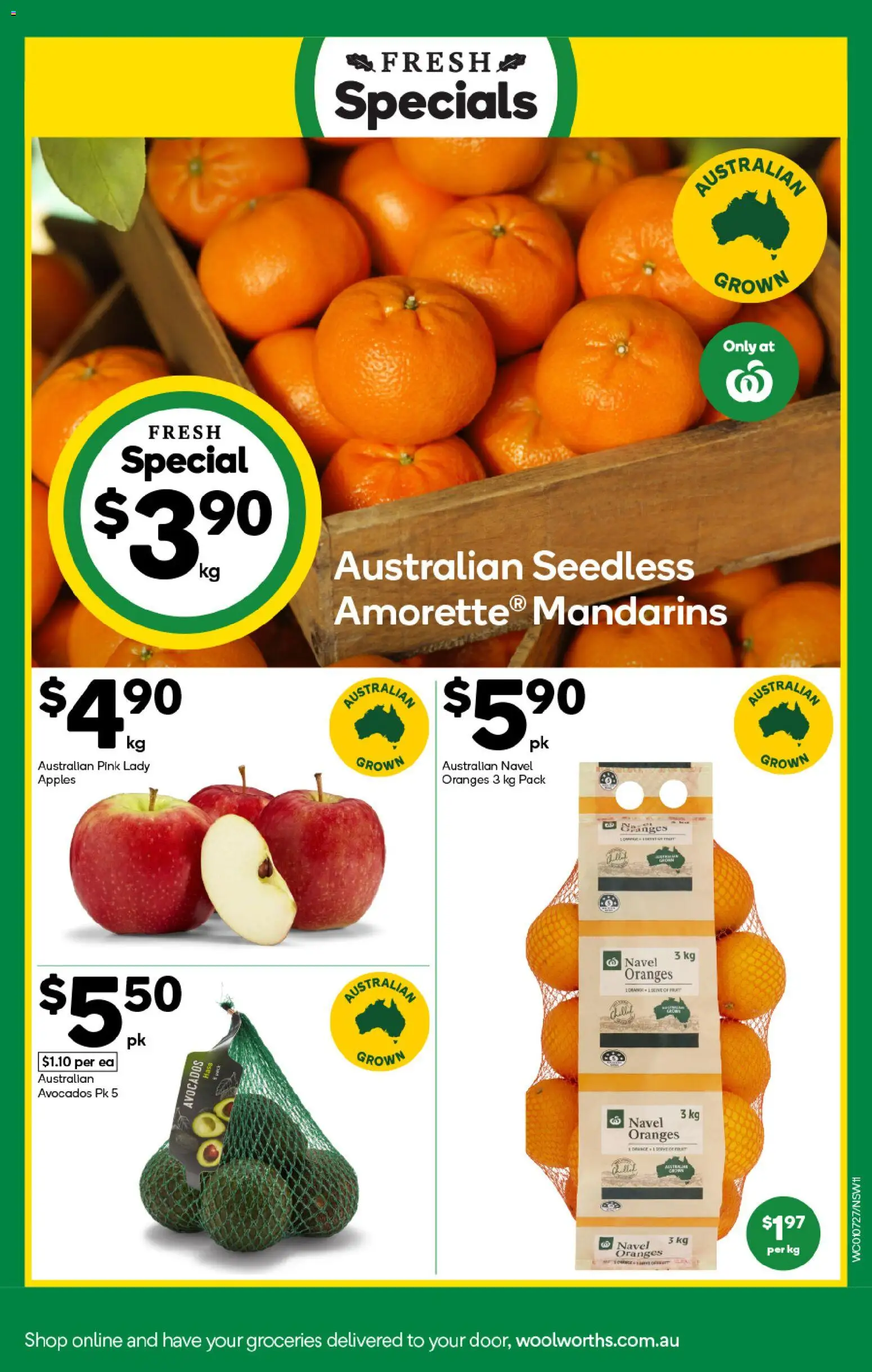 Woolworths catalogue - valid from 01/07/2026 | Page: 11 | Products: Apples, Oranges, Mandarins