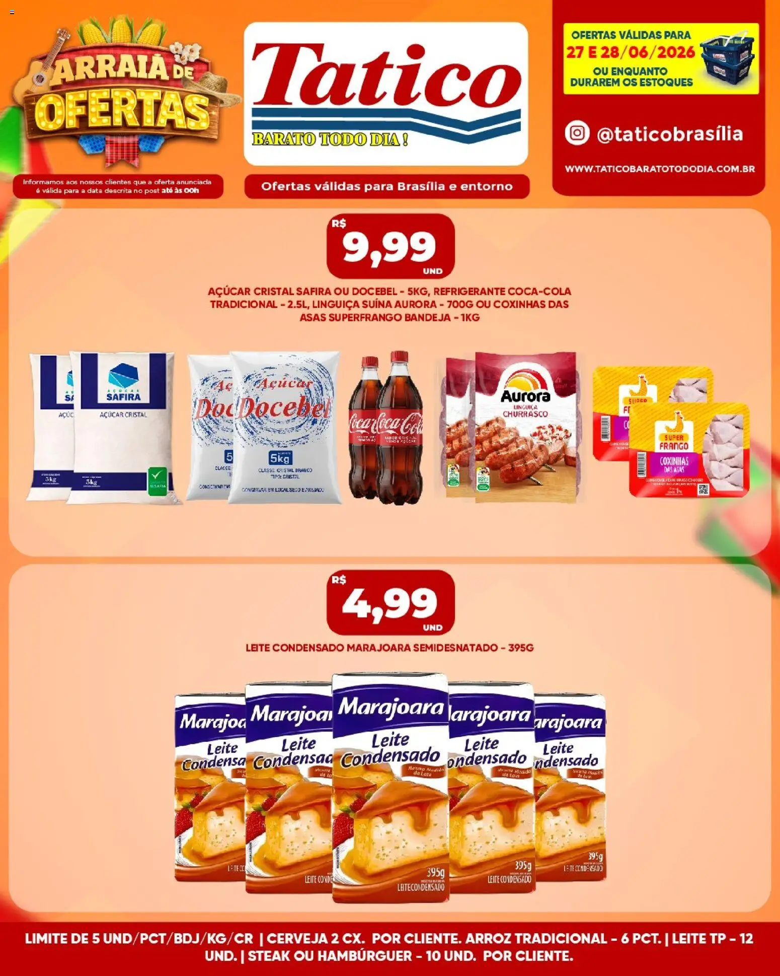 Tatico Folheto - válido de 29/06/2026 | Página: 35 | Produtos: Leite, Refrigerante, Frango, Leite condensado