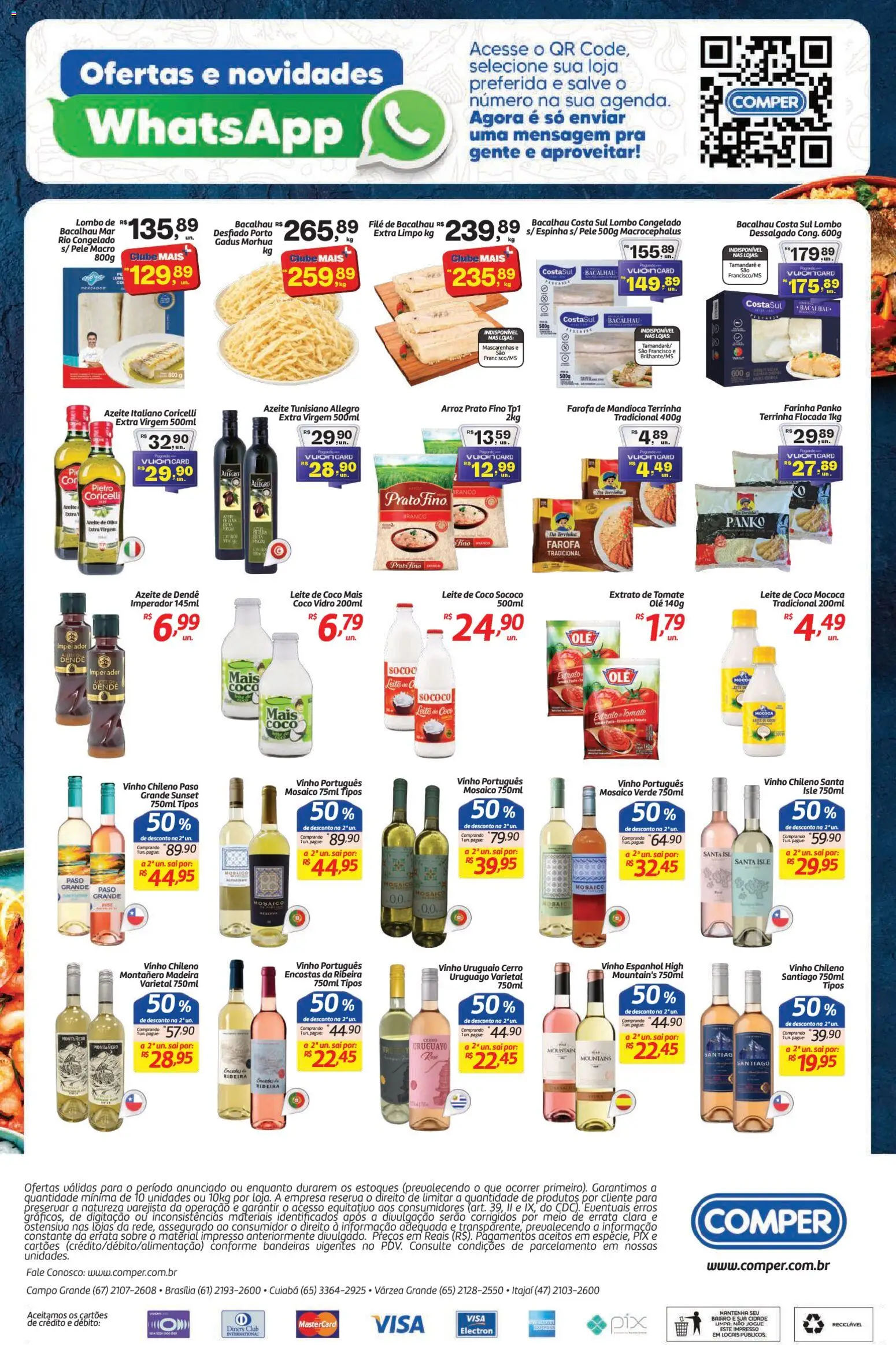 Comper Folheto - válido de 09/09/2026 | Página: 2 | Produtos: Coco, Bacalhau, Leite, Vinho