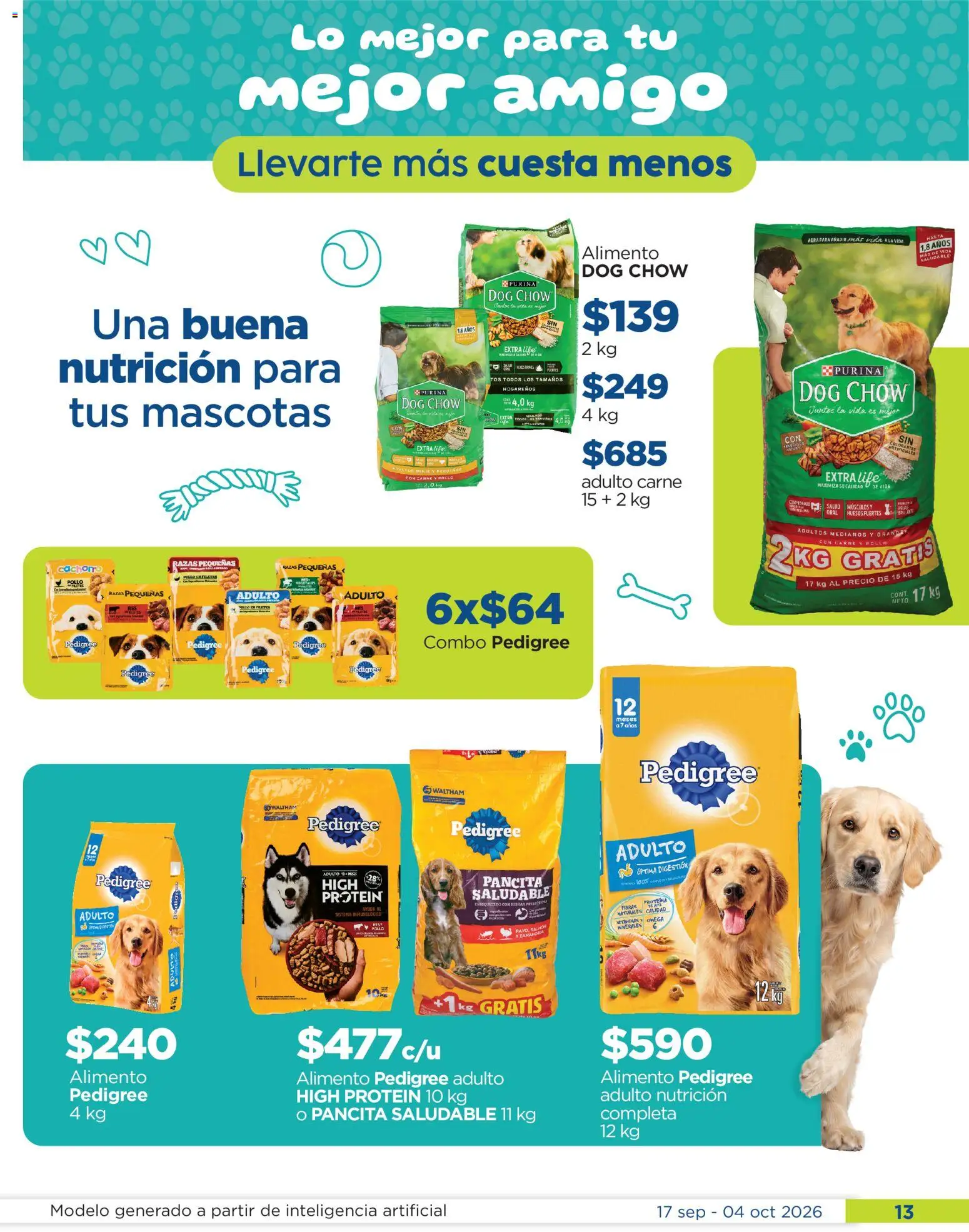 Nuevas ofertas de Chedraui válidas en toda la República Mexicana desde el 17/09/2026. ¡Encuentra las mejores ofertas en Chedraui folleto! | Página: 13 | Productos: Pollo, Salmón, Carne, Zanahoria