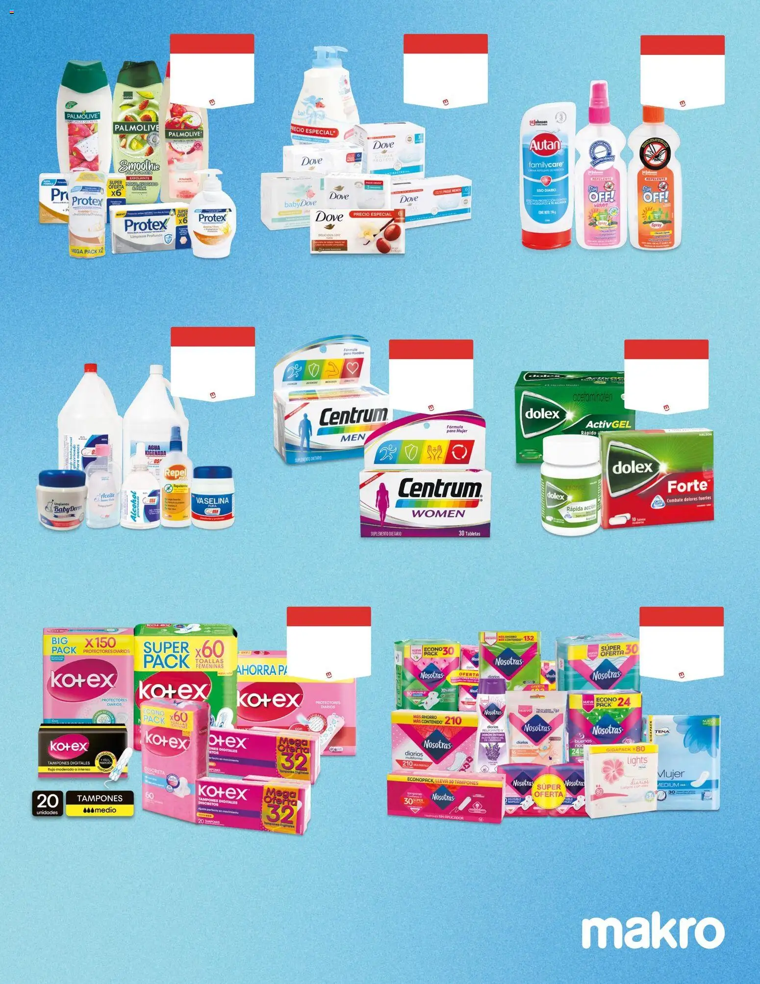 Makro revista - valida desde el 08.05.2026 | Página: 6 | Productos: Agua, Protectores diarios, Tampones, Toallas