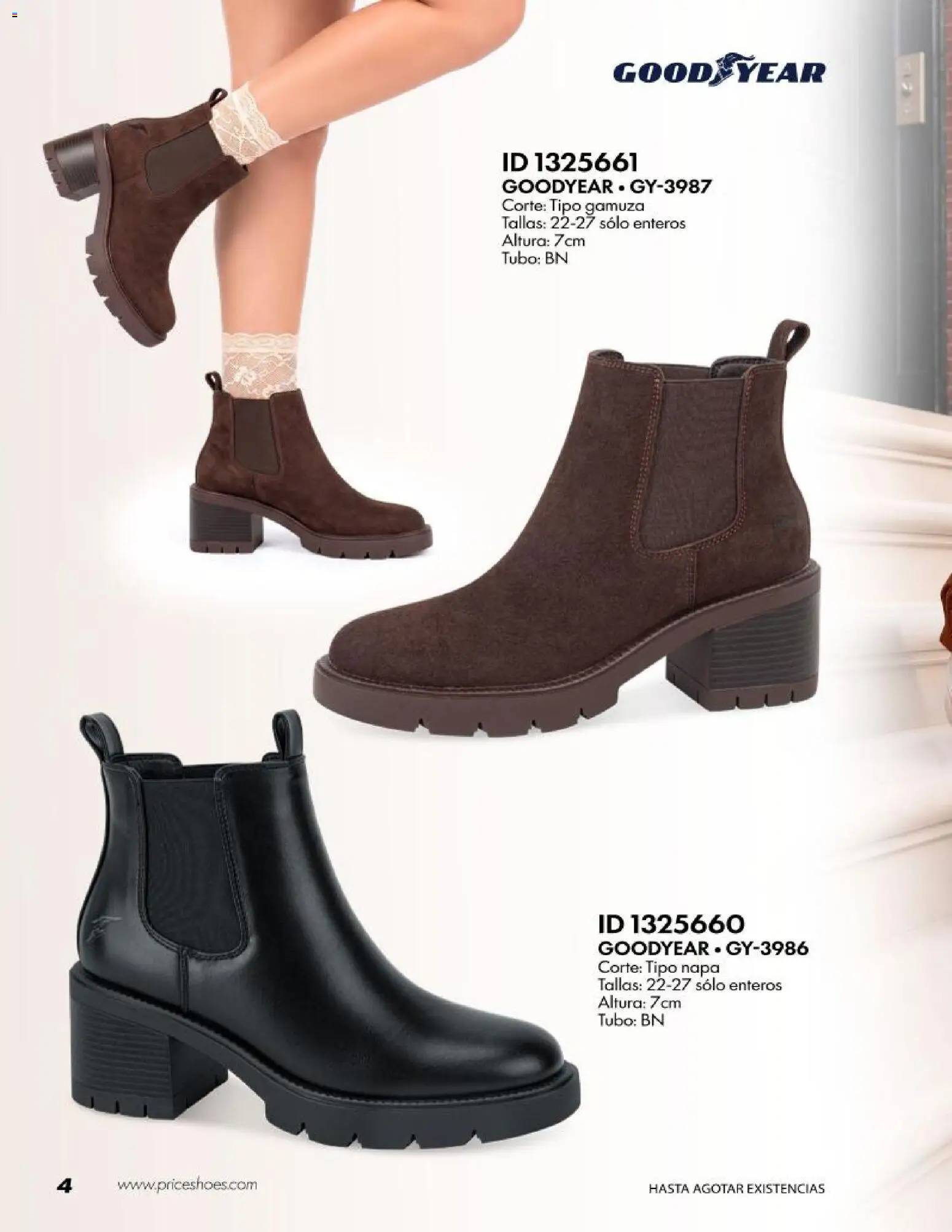 Nuevas ofertas de Price Shoes válidas en toda la República Mexicana desde el 20/10/2026. ¡Encuentra las mejores ofertas en Price Shoes catálogo Good Year! | Página: 4