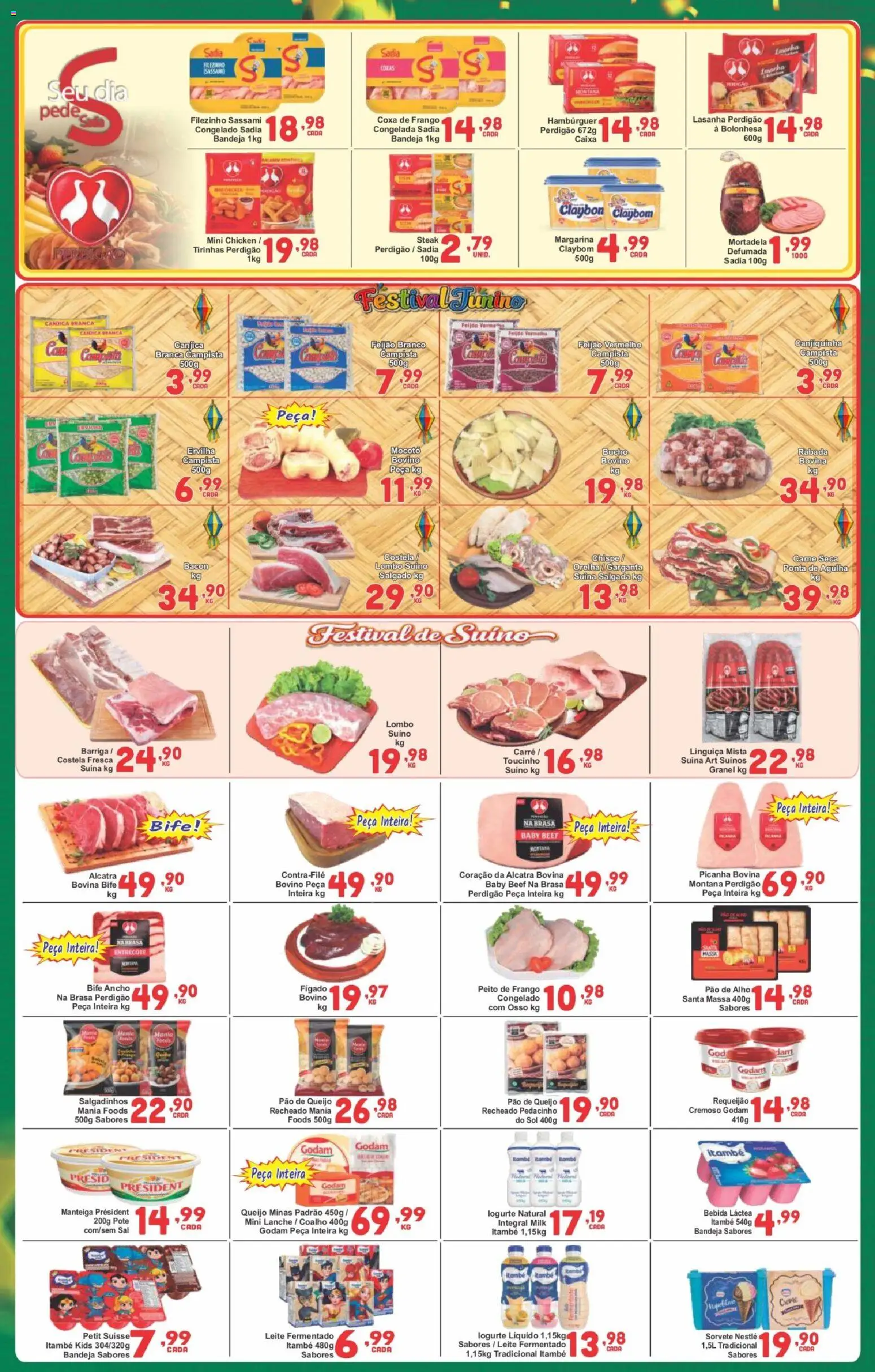Rede Super Compras Folheto - válido de 08.06.2026 | Página: 3 | Produtos: Alho, Carne, Salgadinhos, Hambúrguer
