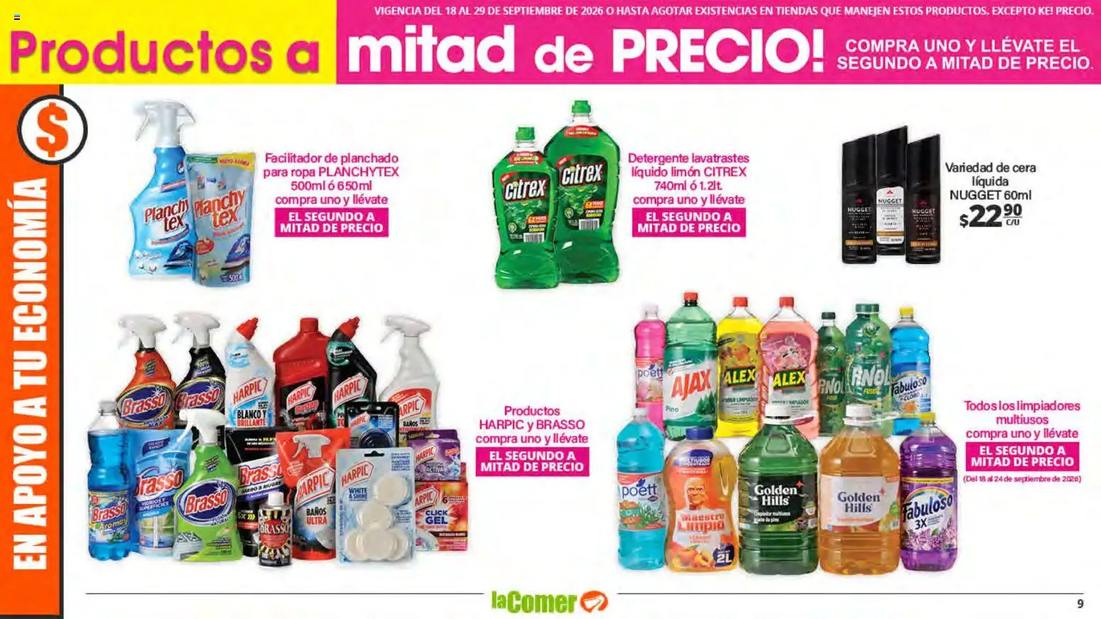 Nuevas ofertas de La Comer válidas en toda la República Mexicana desde el 18/09/2026. ¡Encuentra las mejores ofertas en La Comer folleto! | Página: 9
