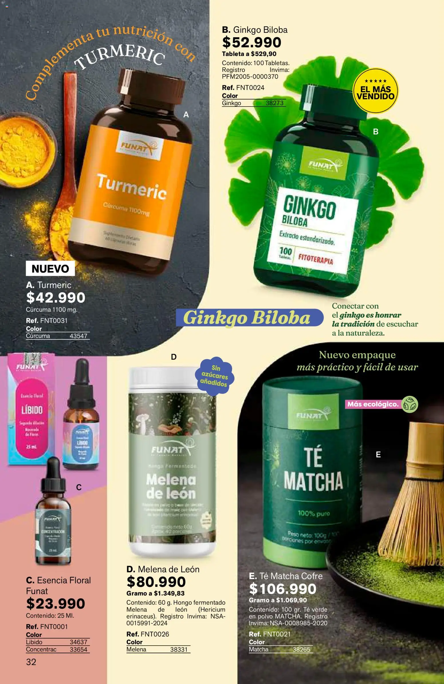 Leonisa revista - valida desde el 25/06/2026 | Página: 32 | Productos: Té, Tableta, Peso, Polvo