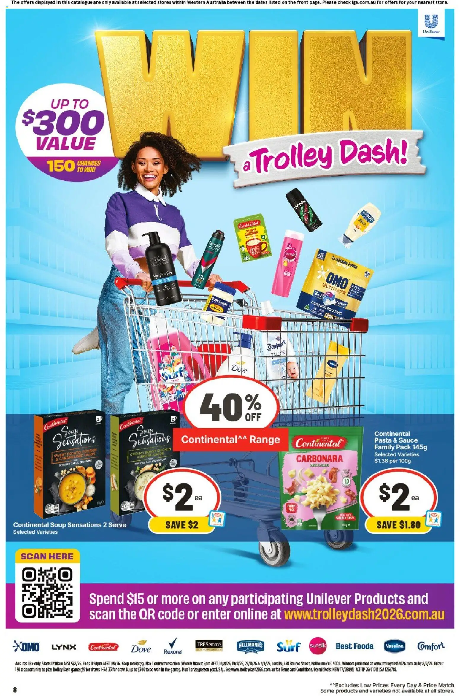 IGA catalogue - valid from 19/08/2026 | Page: 8 | Products: Pasta, Trolley, Soup, Roast