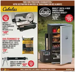 Preview of Cabelas weekly flyer / circulaire from shop Cabelas valid from Sep 10, 2026 | Page: 10 | Products: Granules, Jerky, Food, Wood pellets