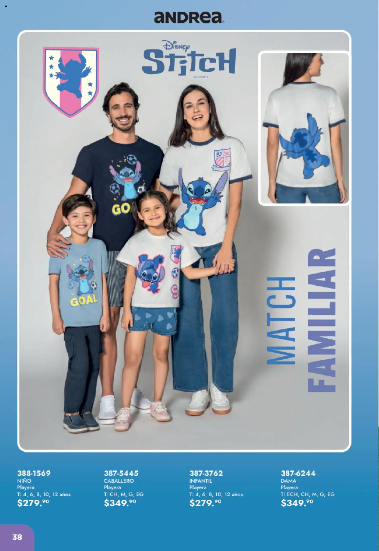 Nuevas ofertas de Andrea válidas en toda la República Mexicana desde el 17.05.2026. ¡Encuentra las mejores ofertas en Andrea catálogo Listos para ganar! | Página: 38 | Productos: Playera