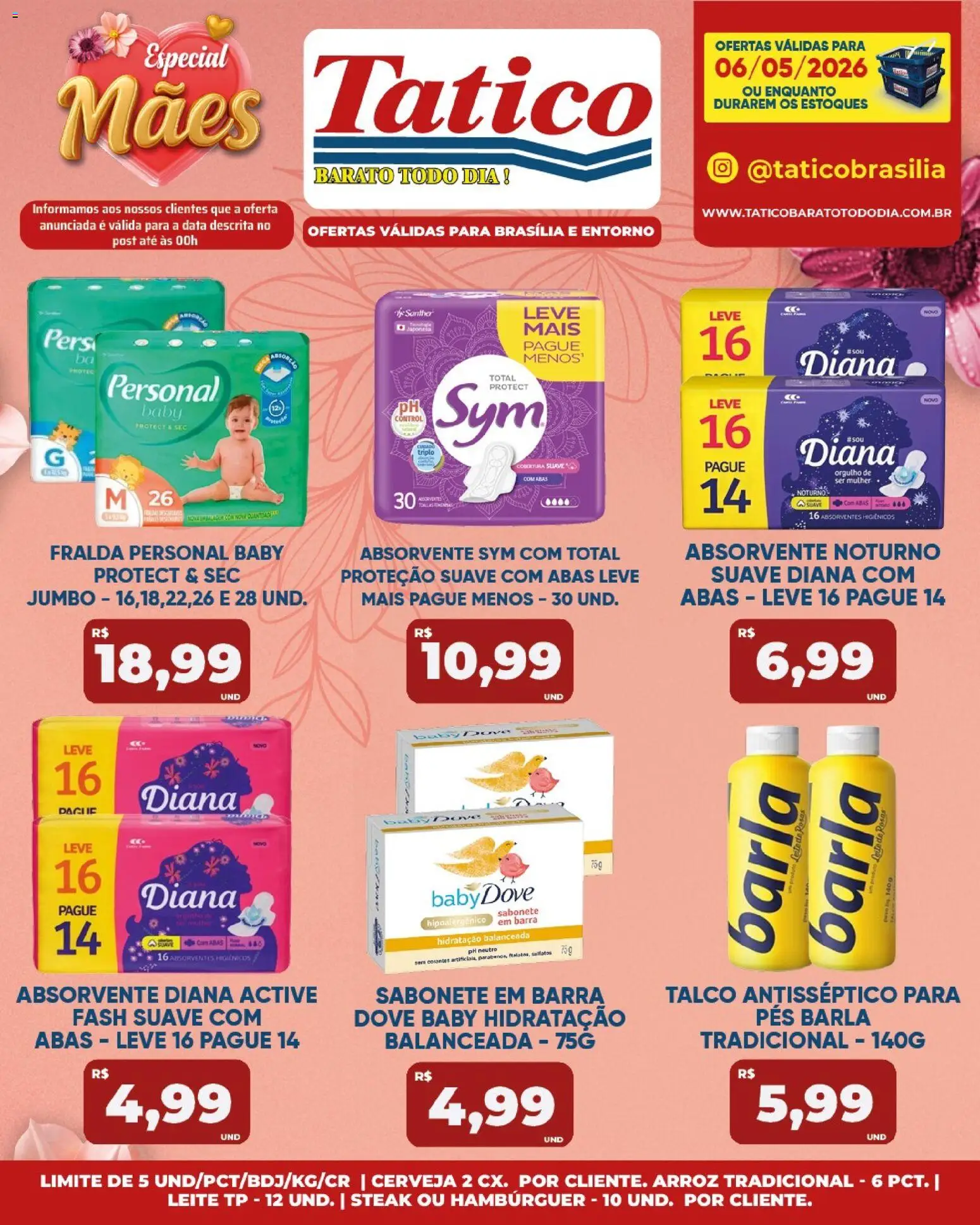Tatico Folheto - válido de 07.05.2026 | Página: 53 | Produtos: Cerveja, Hambúrguer, Sabonete, Absorvente