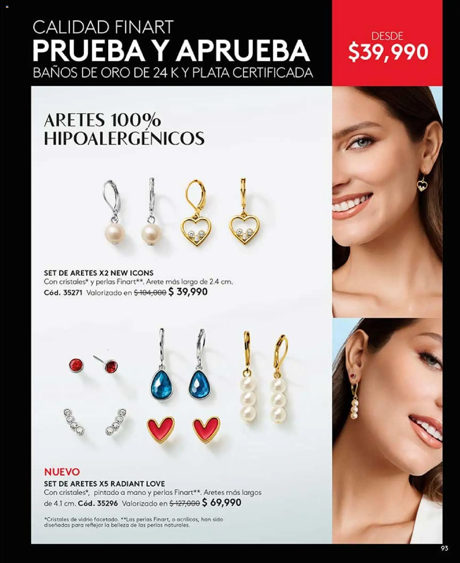 Ésika revista - valida desde el 13.03.2026 | Página: 93 | Productos: Aretes