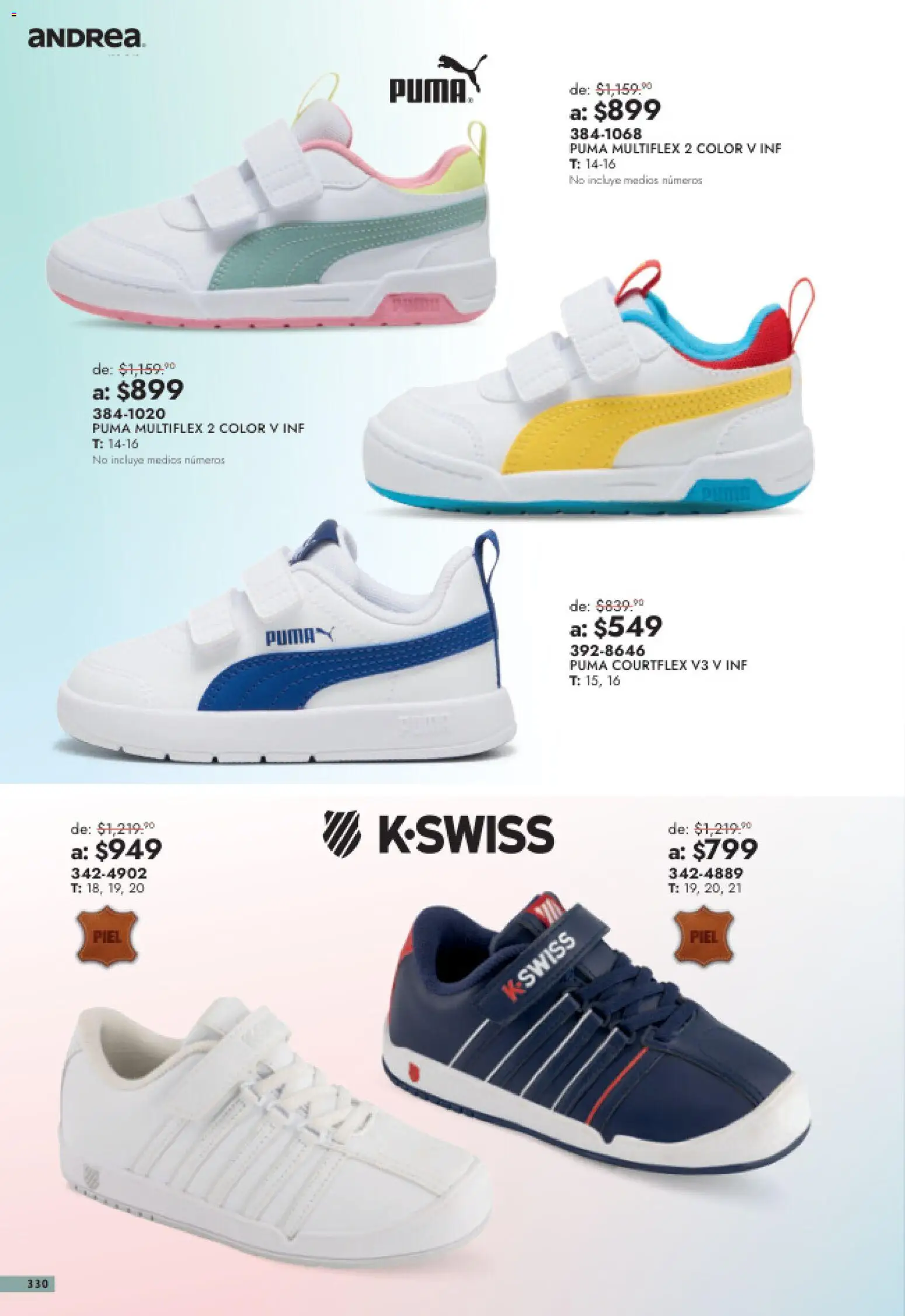 Nuevas ofertas de Andrea válidas en toda la República Mexicana desde el 26/07/2026. ¡Encuentra las mejores ofertas en Andrea catálogo Outlet! | Página: 330