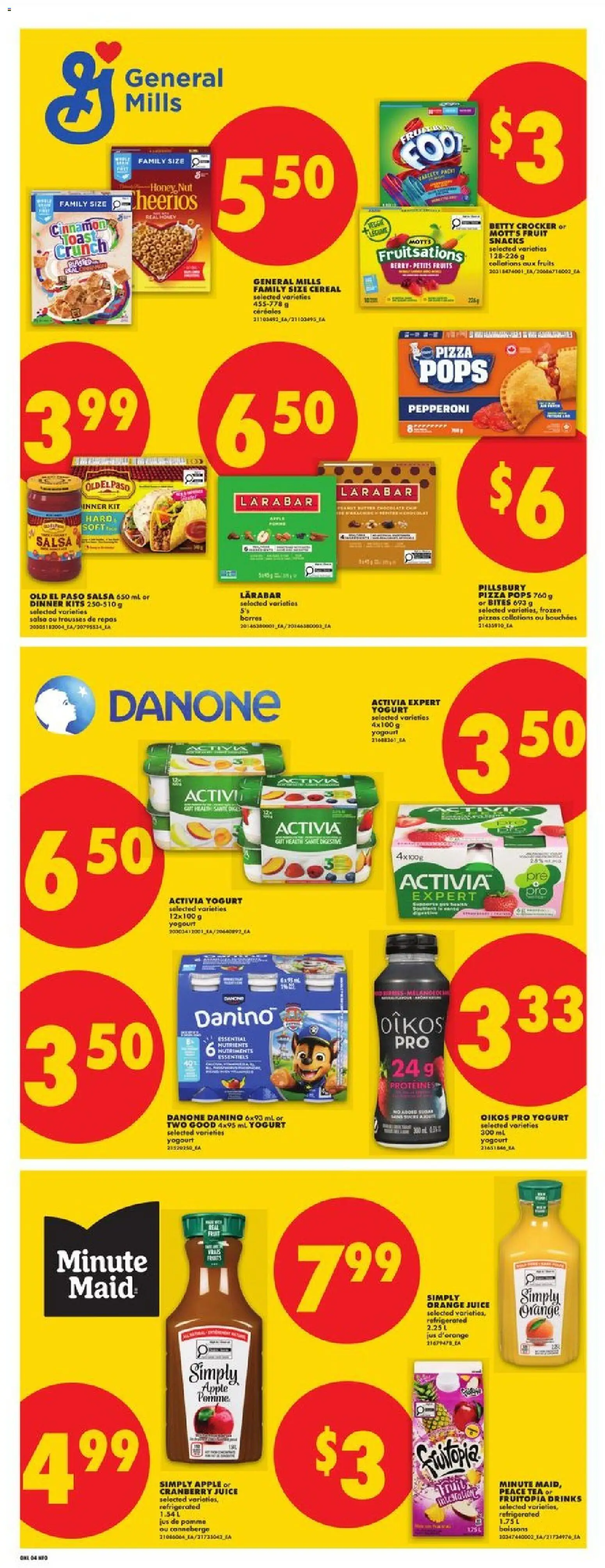No Frills flyer valid from 11.06.2026 | Page: 9 | Products: Tea, Yogurt, Pizza, Juice