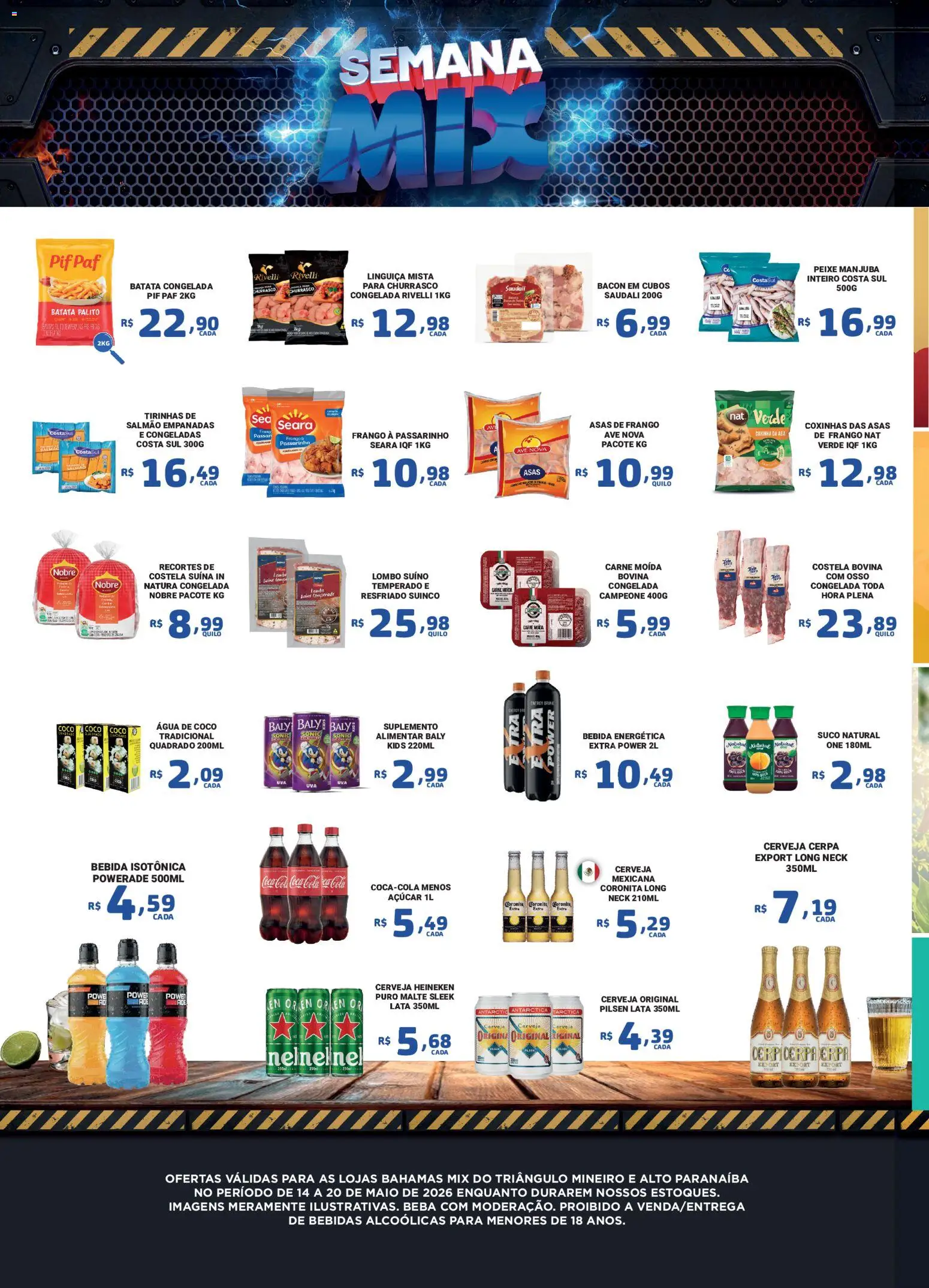 Bahamas Mix Folheto - válido de 14.05.2026 | Página: 2 | Produtos: Maiô, Lombo, Suco, Heineken