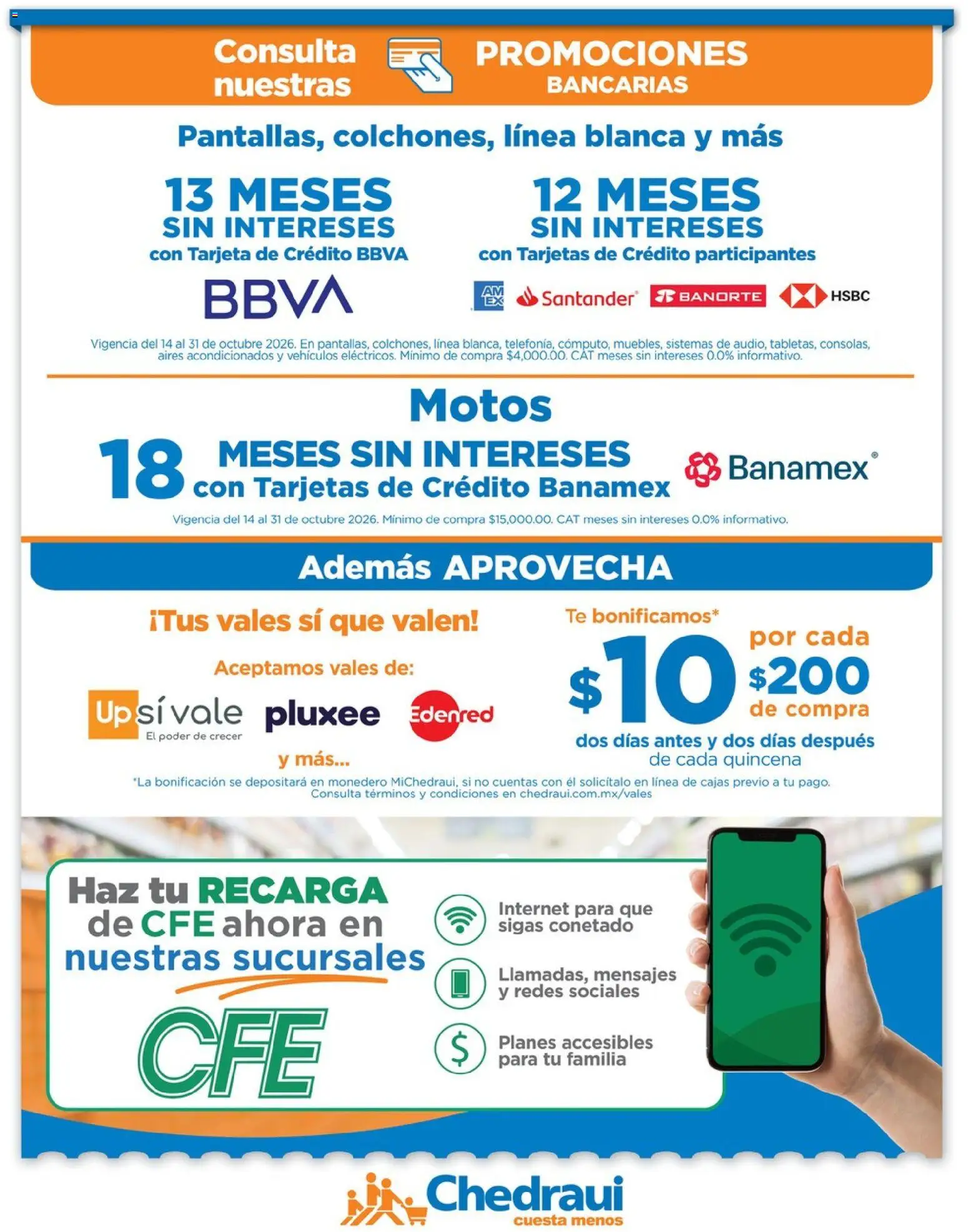 Nuevas ofertas de Chedraui válidas en toda la República Mexicana desde el 14/10/2026. ¡Encuentra las mejores ofertas en Chedraui folleto Nuestras marcas propias calidad y variedad que cuesta menos! | Página: 7