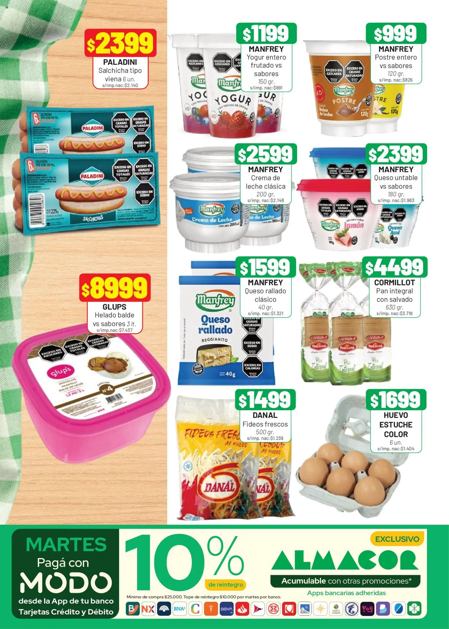 Almacor catálogo │ válido desde el 04.06.2026 | Página: 2 | Productos: Helado, Leche, Queso, Crema