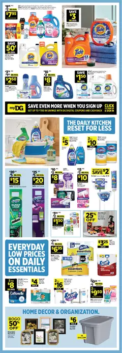 Preview of Dollar General weekly ads valid from 14.06.2026 | Page: 9 | Products: Bath, Shower, Fabric softener, Detergent