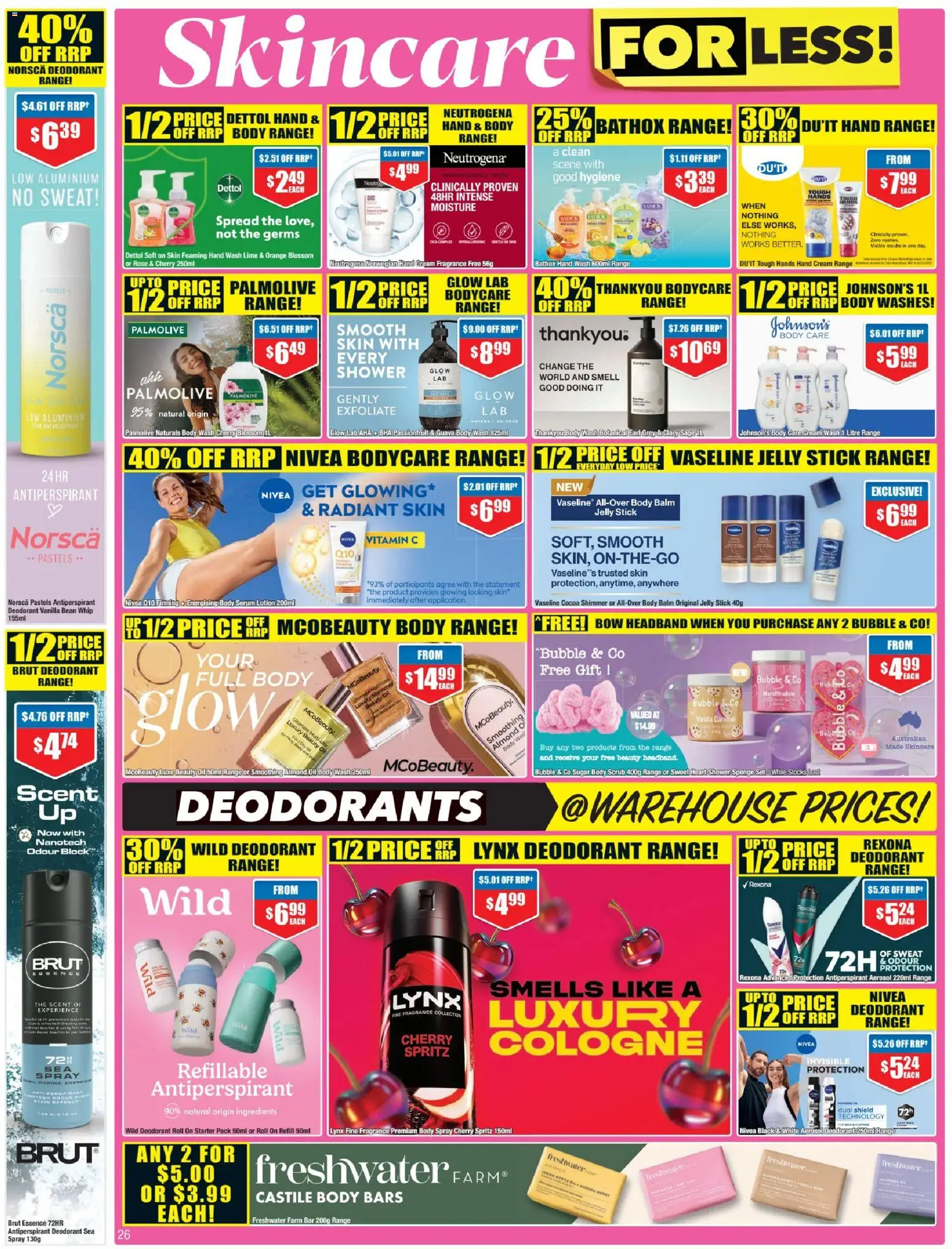 Chemist Warehouse catalogue - valid from 28.05.2026 | Page: 26 | Products: Shower, Cocoa, Sponge, Cologne