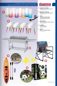Vista previa de NXR Parrilla de acero de 8 quemadores plegable., NXR Parrilla de acero de 8 quemadores plegable., nuevo folleto de la tienda, válido en México a partir del 01/07/2026 | Página: 101 | Productos: Silla, Juego, Parrilla, Vasos