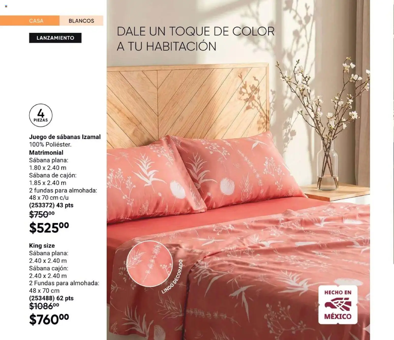Nuevas ofertas de AVON válidas en toda la República Mexicana desde el 21/08/2026. ¡Encuentra las mejores ofertas en AVON Casa & Estilo 13 2026! | Página: 84 | Productos: Juego, Almohada, Sabanas